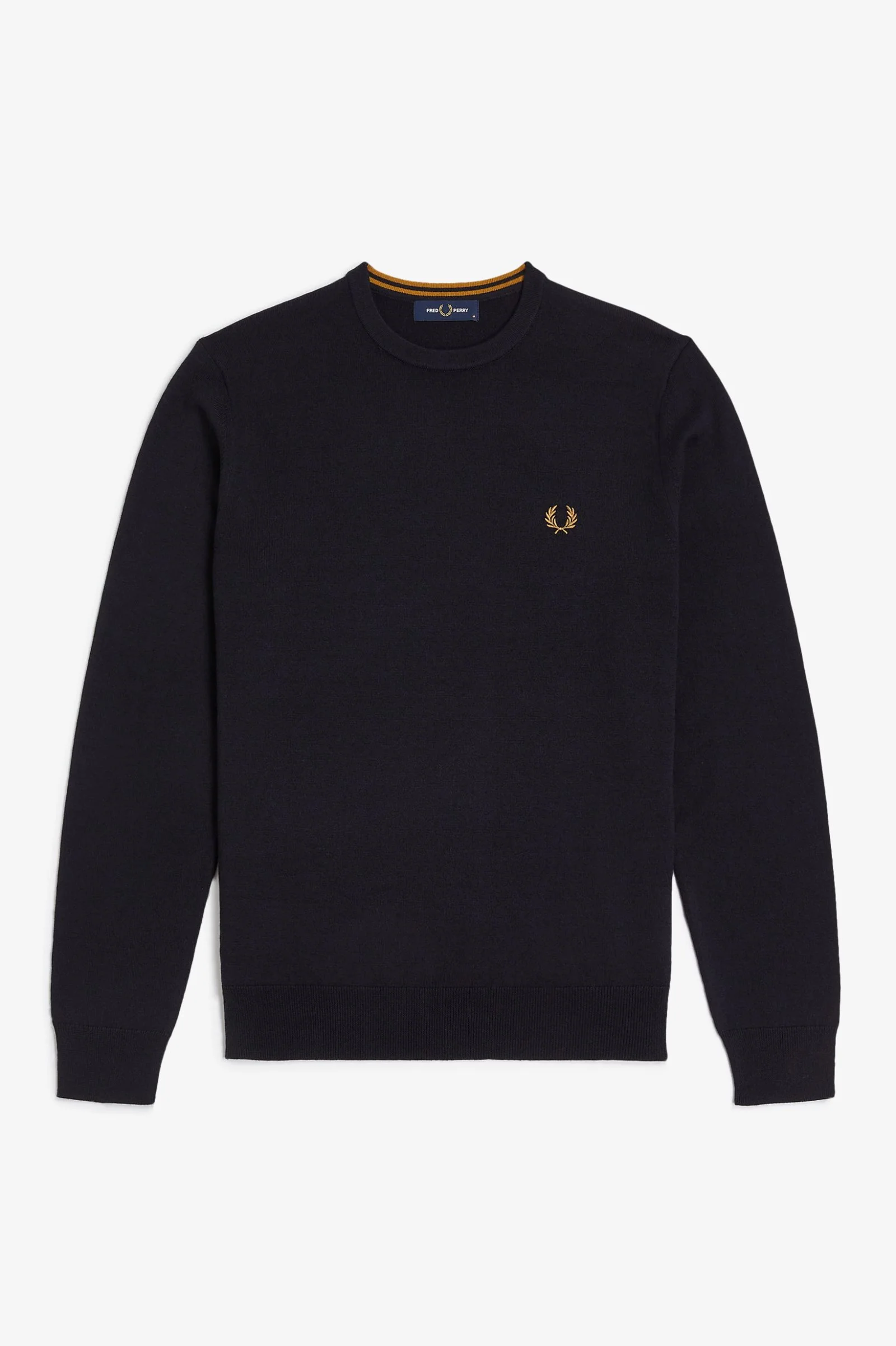 Fred Perry K9601 Classic Crew Neck Jumper - 795 Navy - Image 6