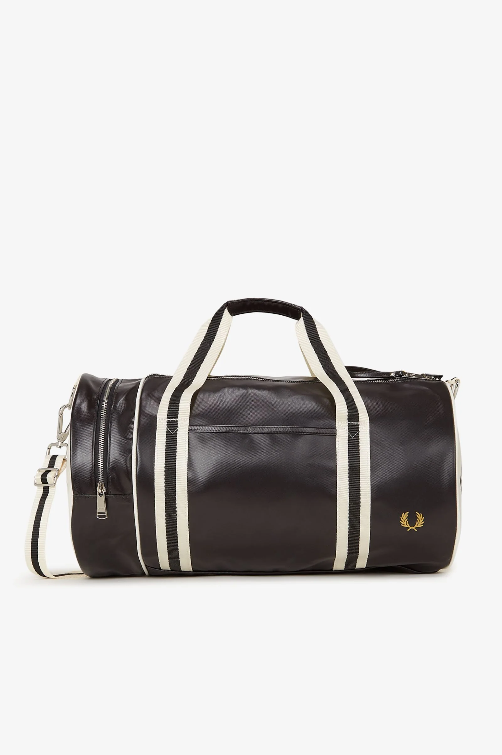 Fred Perry L7255 Classic Barrel Bag D57 - Black Ecru