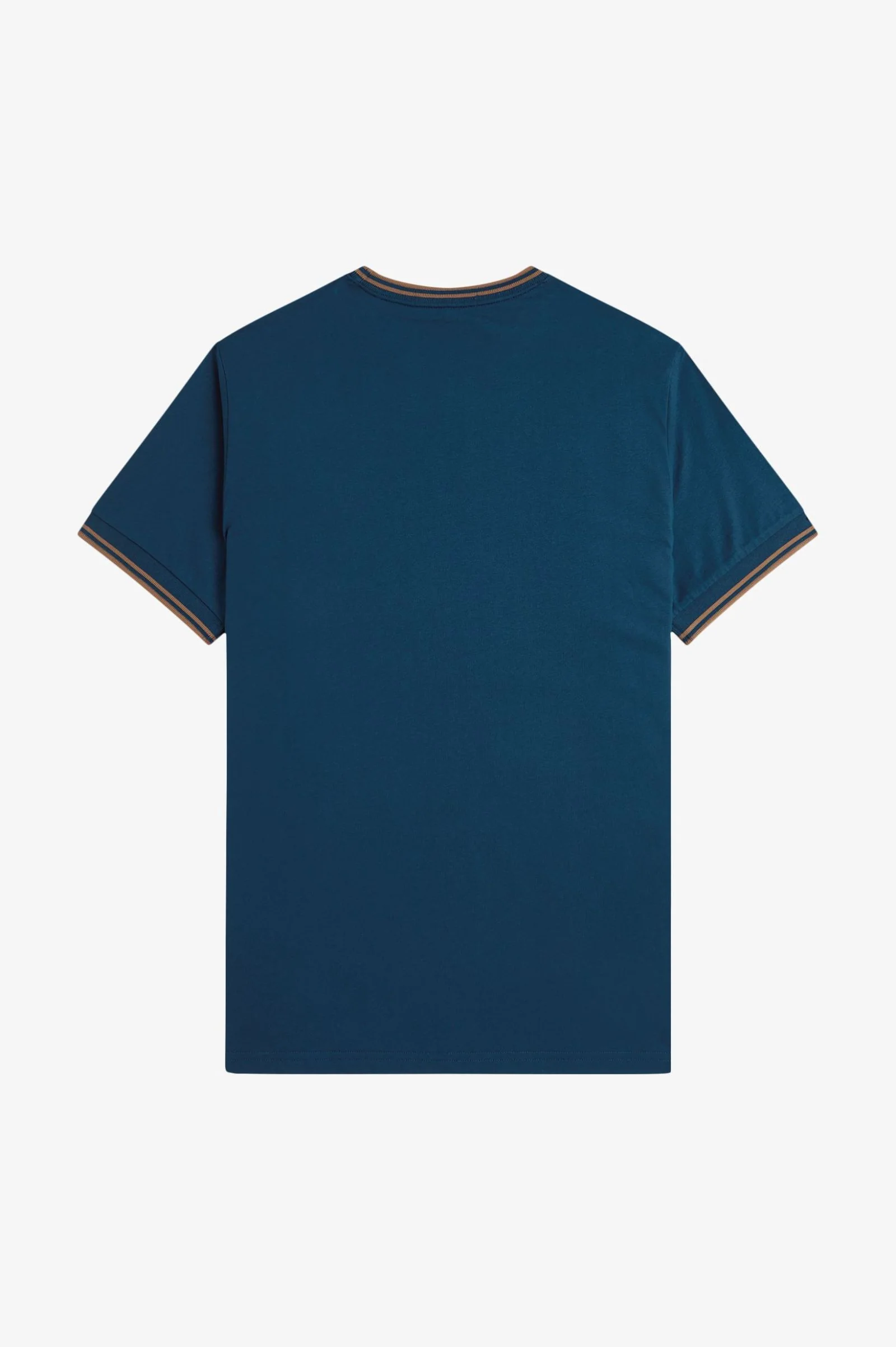 Fred Perry M1588V Twin Tipped T-Shirt Z48 Dark Petrol/Shaded Stone - Image 2