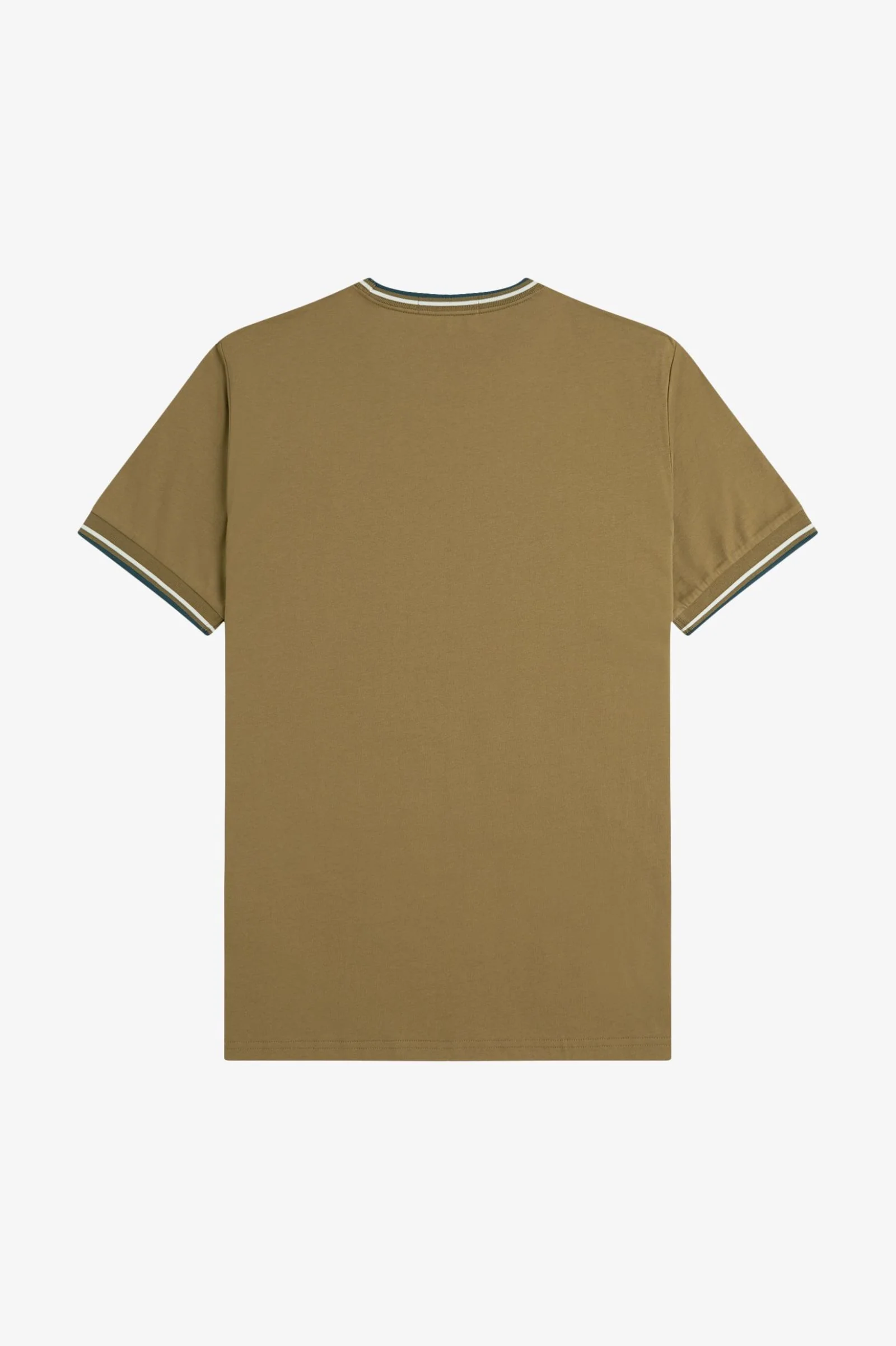 Fred Perry M1588V Twin Tipped T-Shirt Z60 Shadestone/Ecru - Image 2