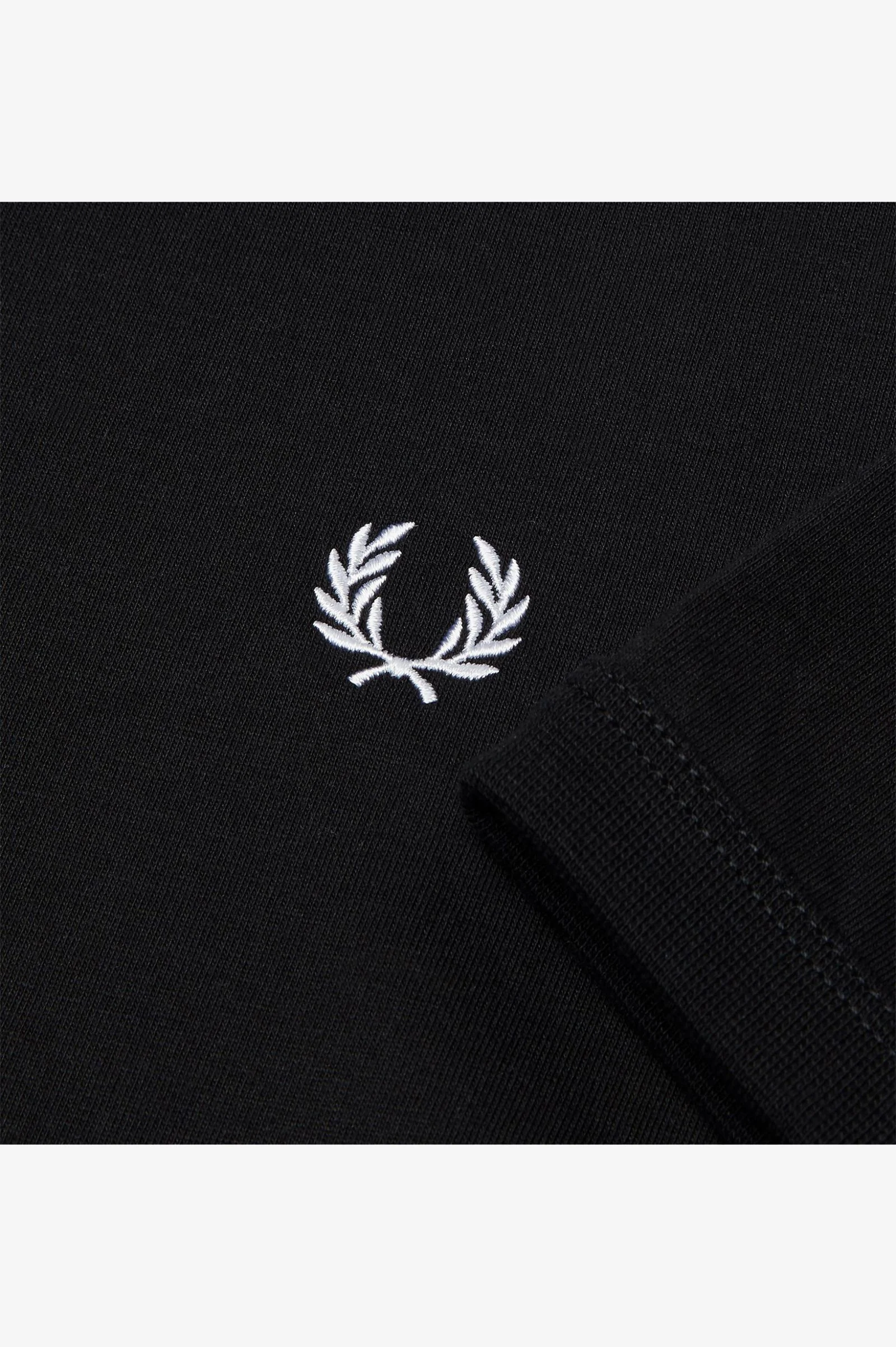 Fred Perry M3519 Ringer T-Shirt Black - Image 4