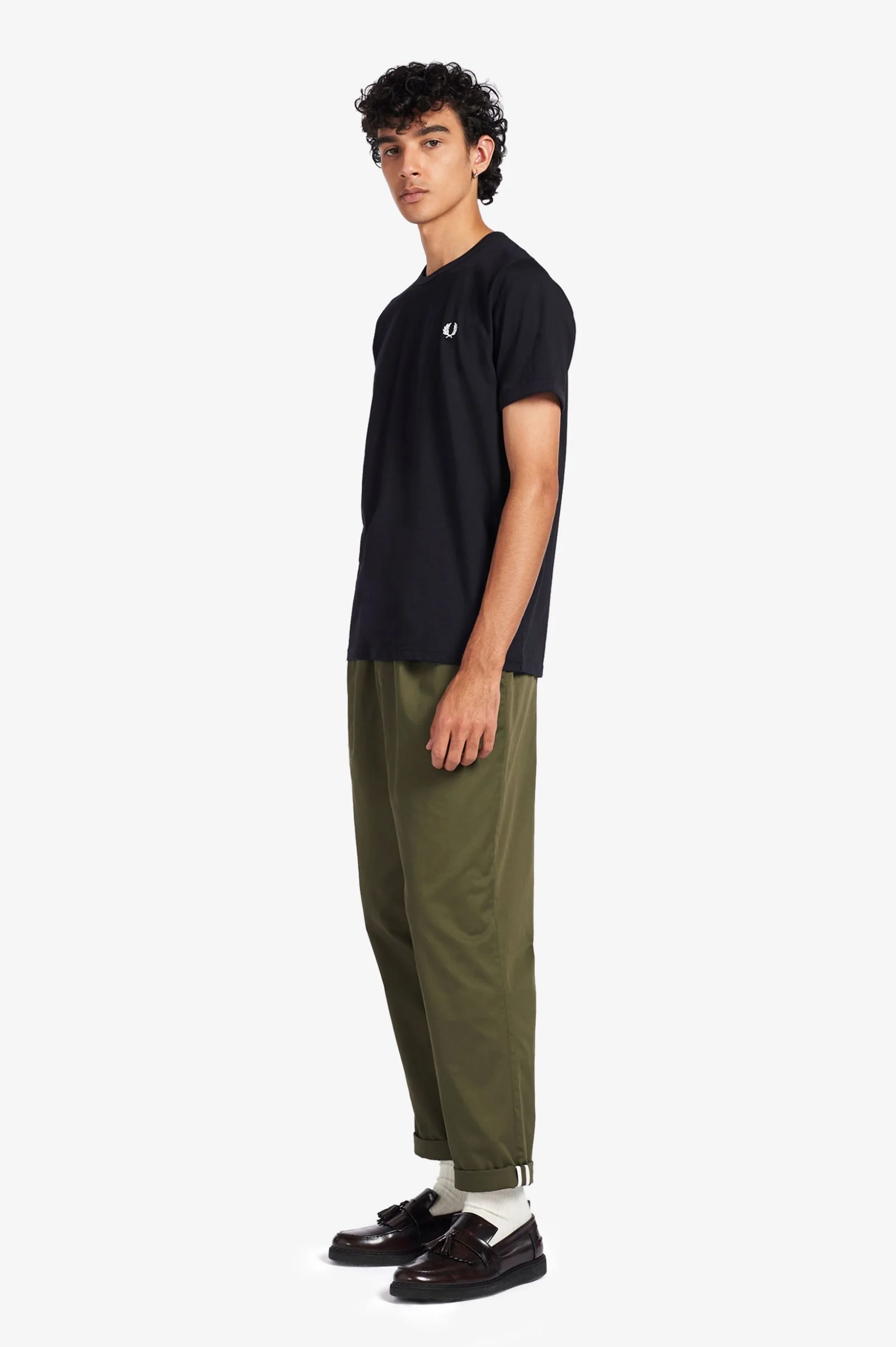 Fred Perry M3519 Ringer T-Shirt Navy - Image 5