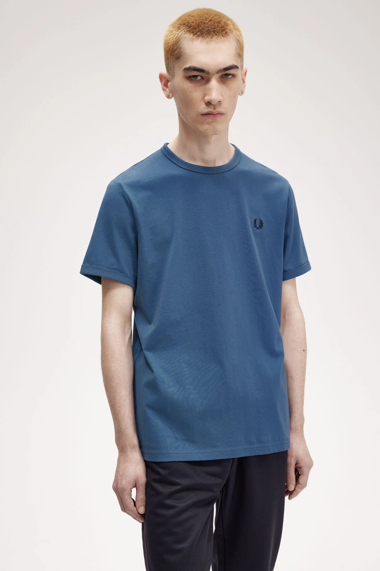 Fred Perry M3519 Ringer T-shirt X80 Midnight Blue - Image 2