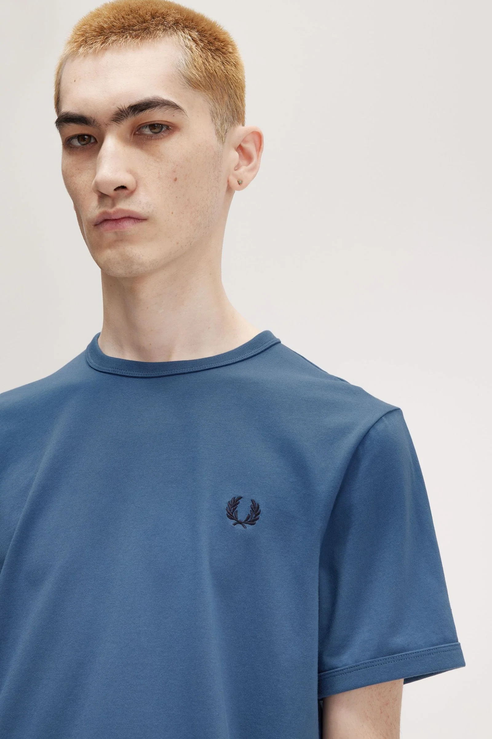 Fred Perry M3519 Ringer T-shirt X80 Midnight Blue - Image 3