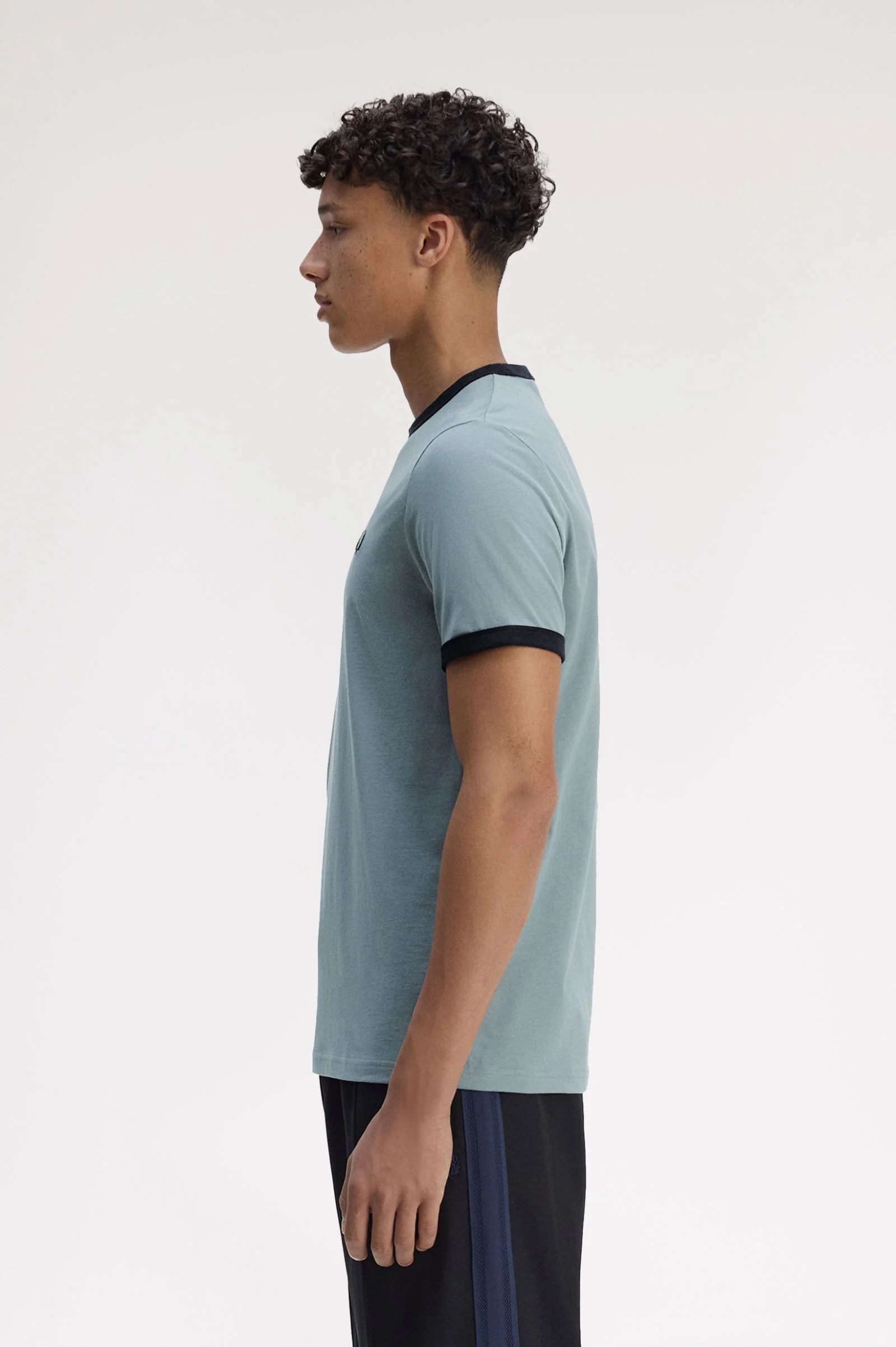 Fred Perry M3519 Ringer T-Shirt - Z56 Stockport Blue/Navy - Image 2