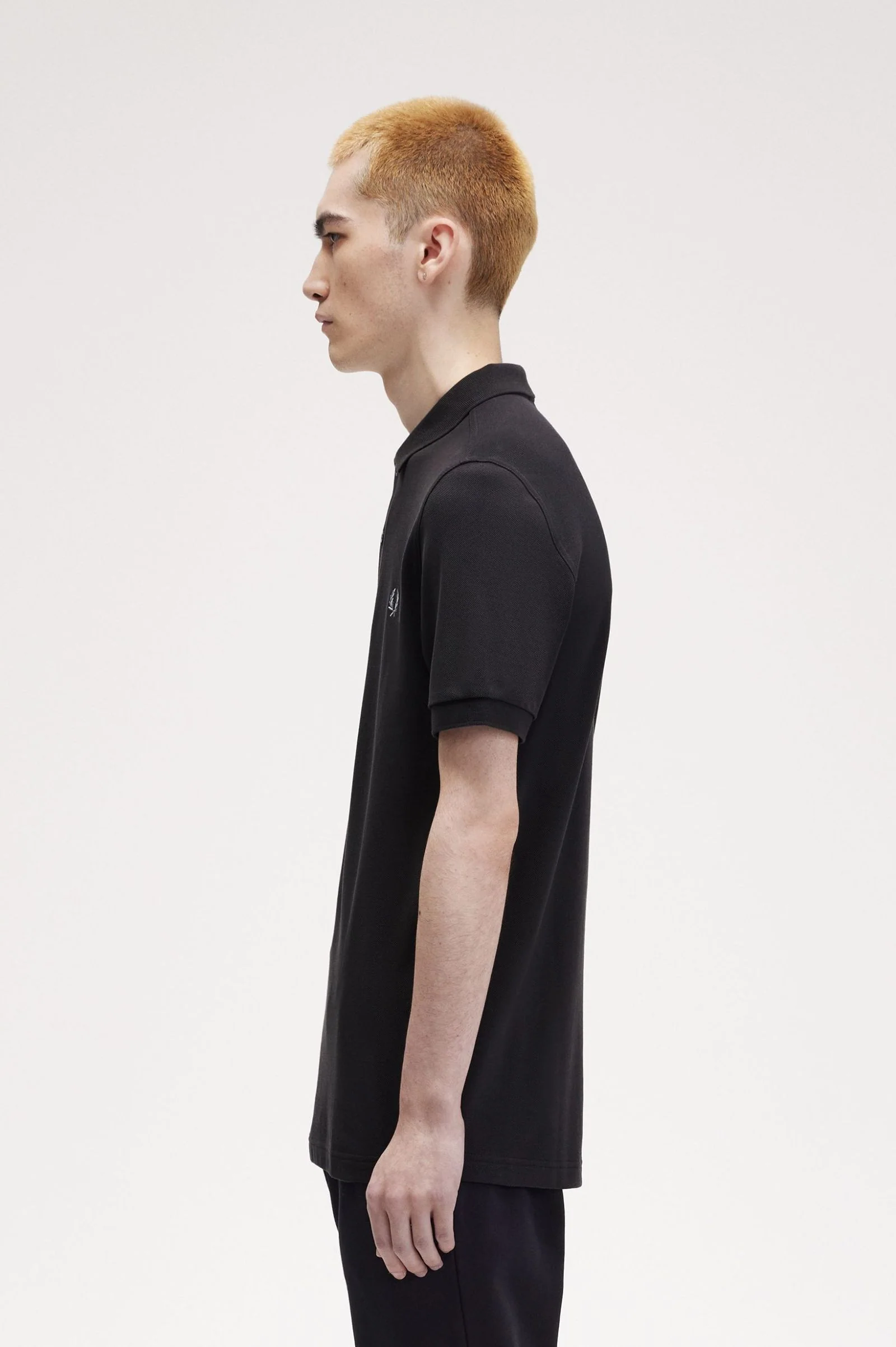 Fred Perry M3600 Plain Polo Shirt W97 Anchor Grey/Limestone - Image 4