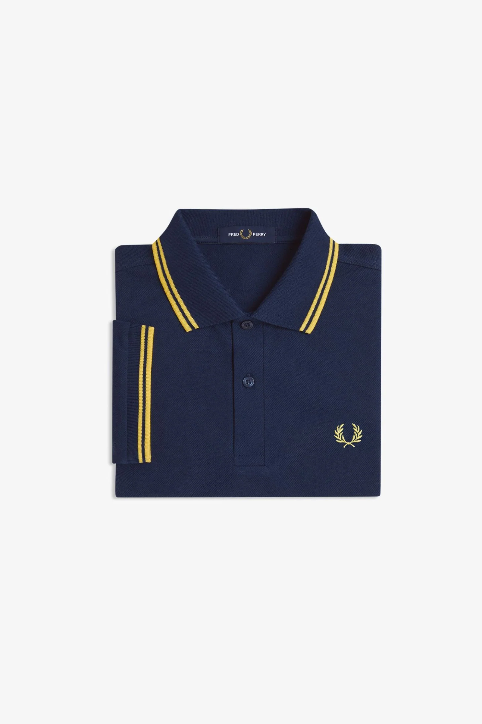 Fred Perry M3600 Twin Tipped Polo Shirt 02B - TNSBL/LMNBARLEY - Image 2