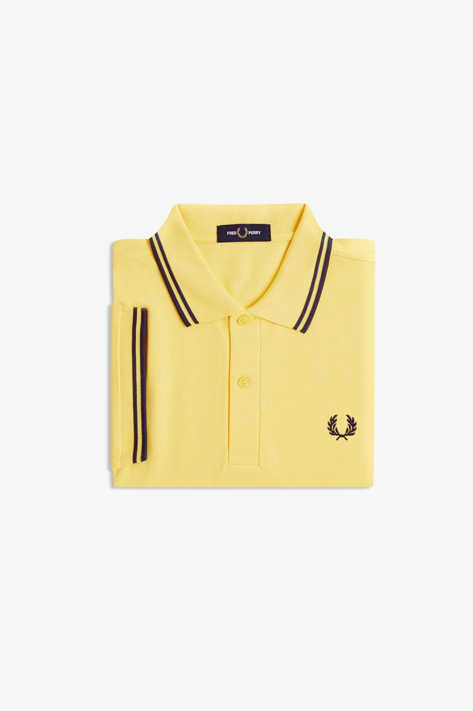 Fred Perry M3600 Twin Tipped Polo Shirt - Lmnbrly/Tnsblue 06B - Image 3