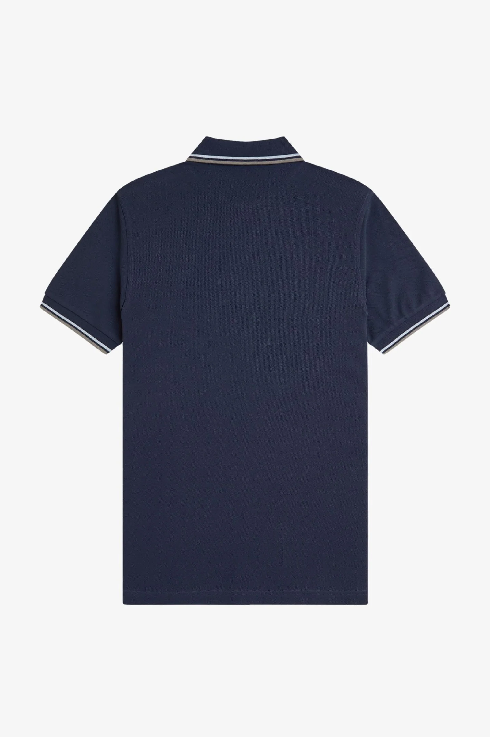 Fred Perry M3600 Twin Tipped Polo Shirt - Z47 Dark Airforce/Light Ice - Image 2