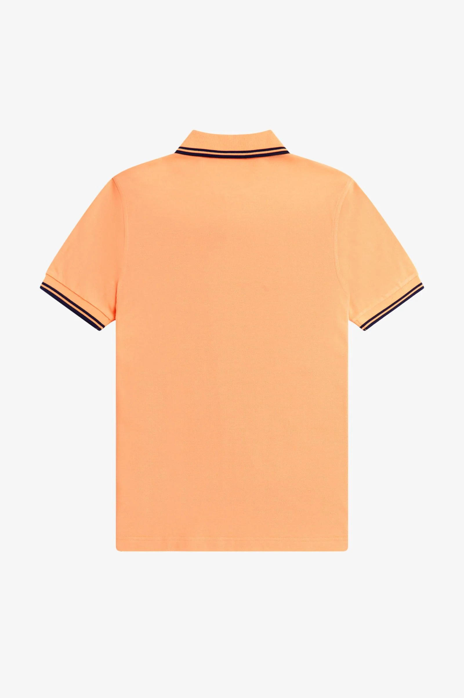 Fred Perry M3600 Twin Tipped Polo T-Shirt 82B - Peach/French Navy - Image 2