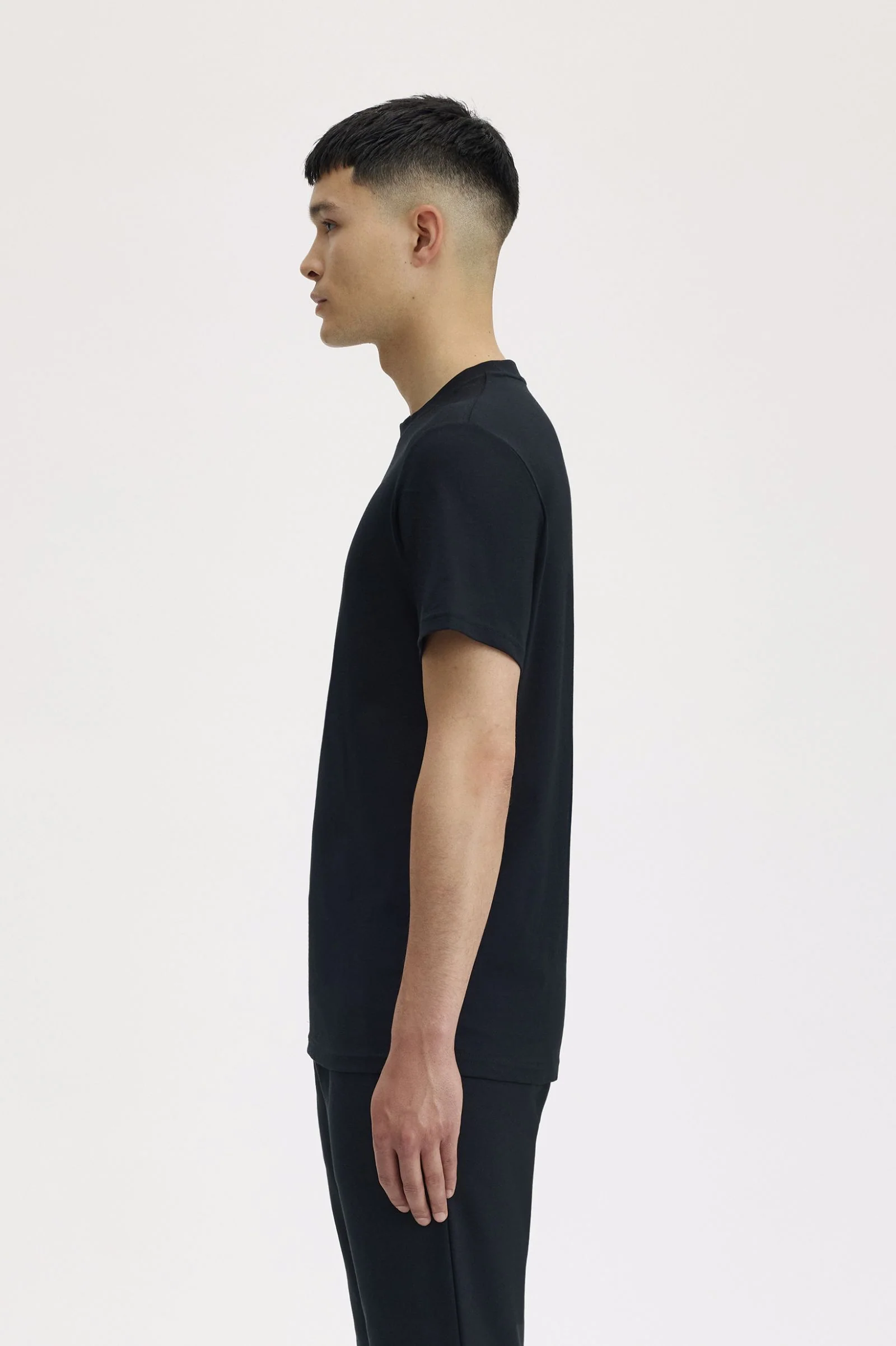Fred Perry M4580 Embroidered T-Shirt - 102 Black - Image 4