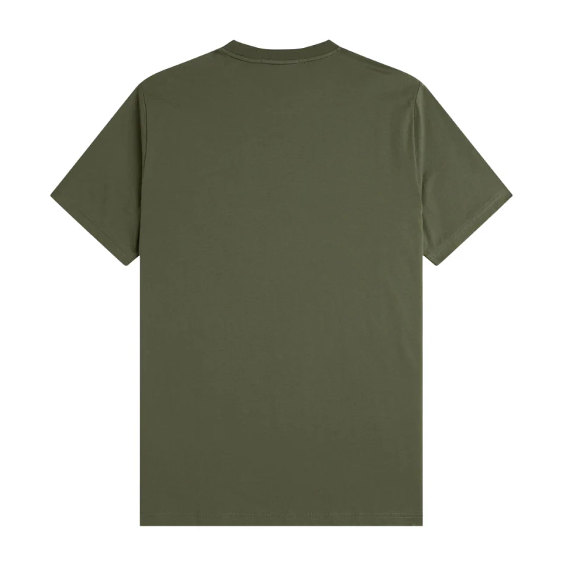 Fred Perry M4580 Embroidered T-Shirt W19 Laurel Wreath Green - Image 4