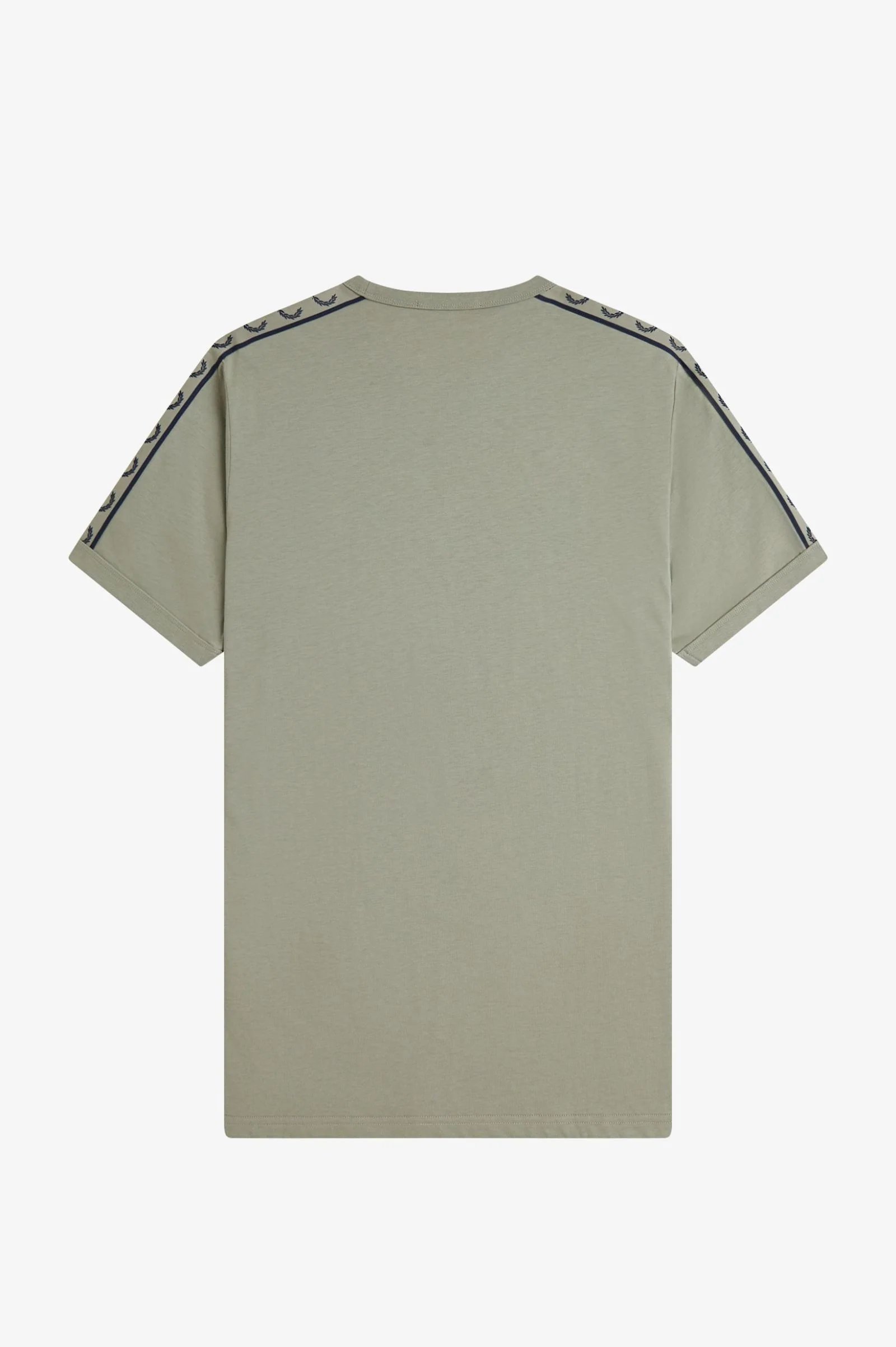 Fred Perry M4613 Contrast Tape Ringer T-Shirt 33B - Seagrass/Navy - Image 2