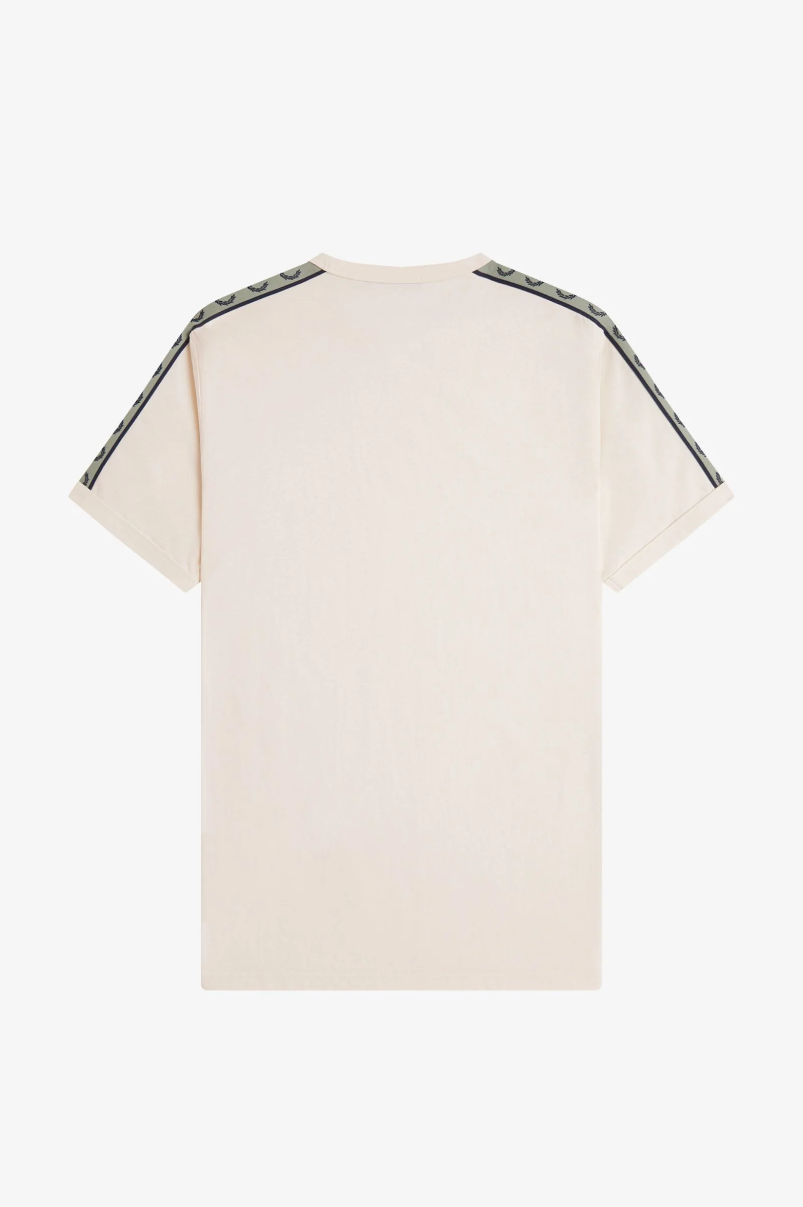 Fred Perry M4613 Contrast Tape Ringer T-Shirt 28B - Ecru/Navy 25B - Image 2