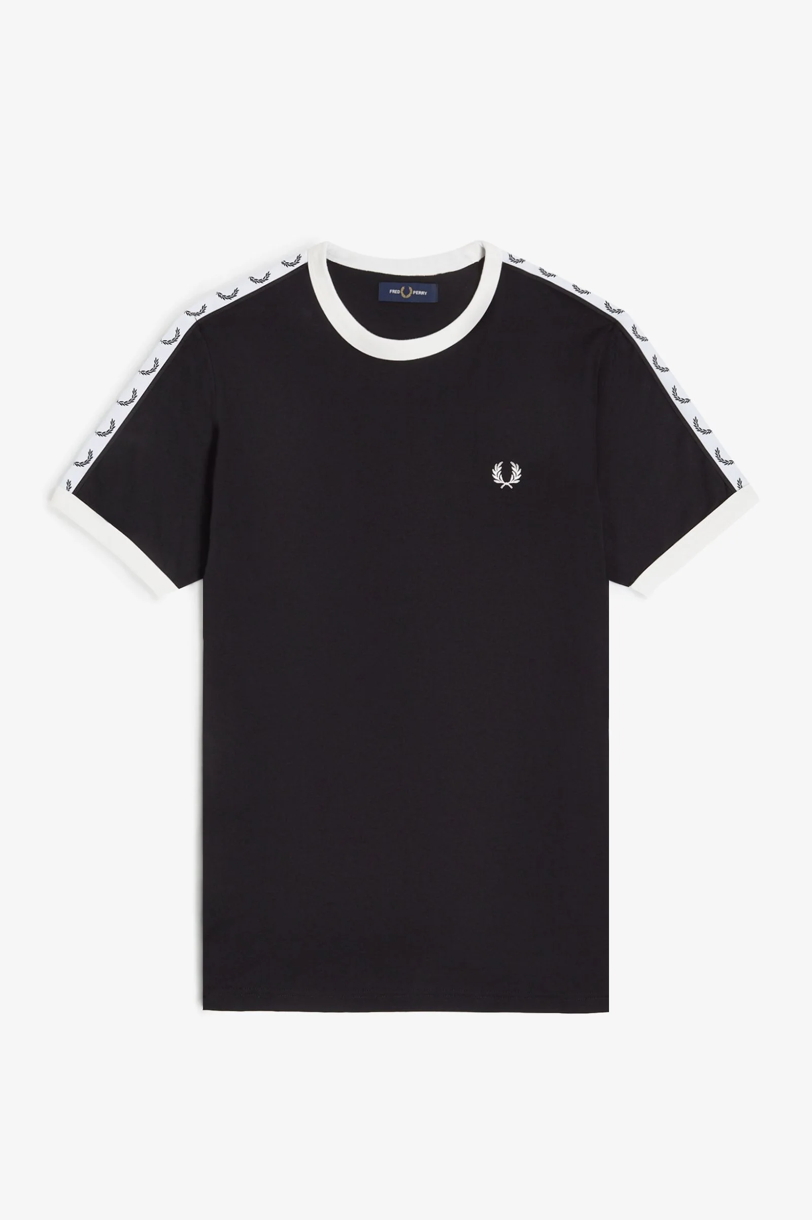 Fred Perry M4620 Taped Ringer T-Shirt - 102 Black - Image 4
