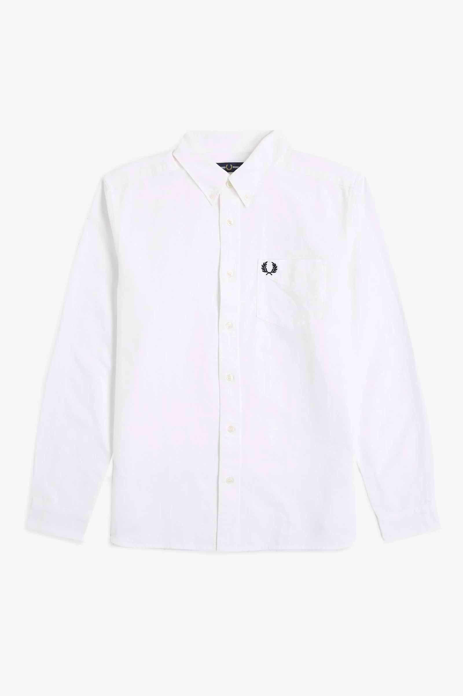Fred Perry M5516 Oxford Shirt - 100 White - Image 6