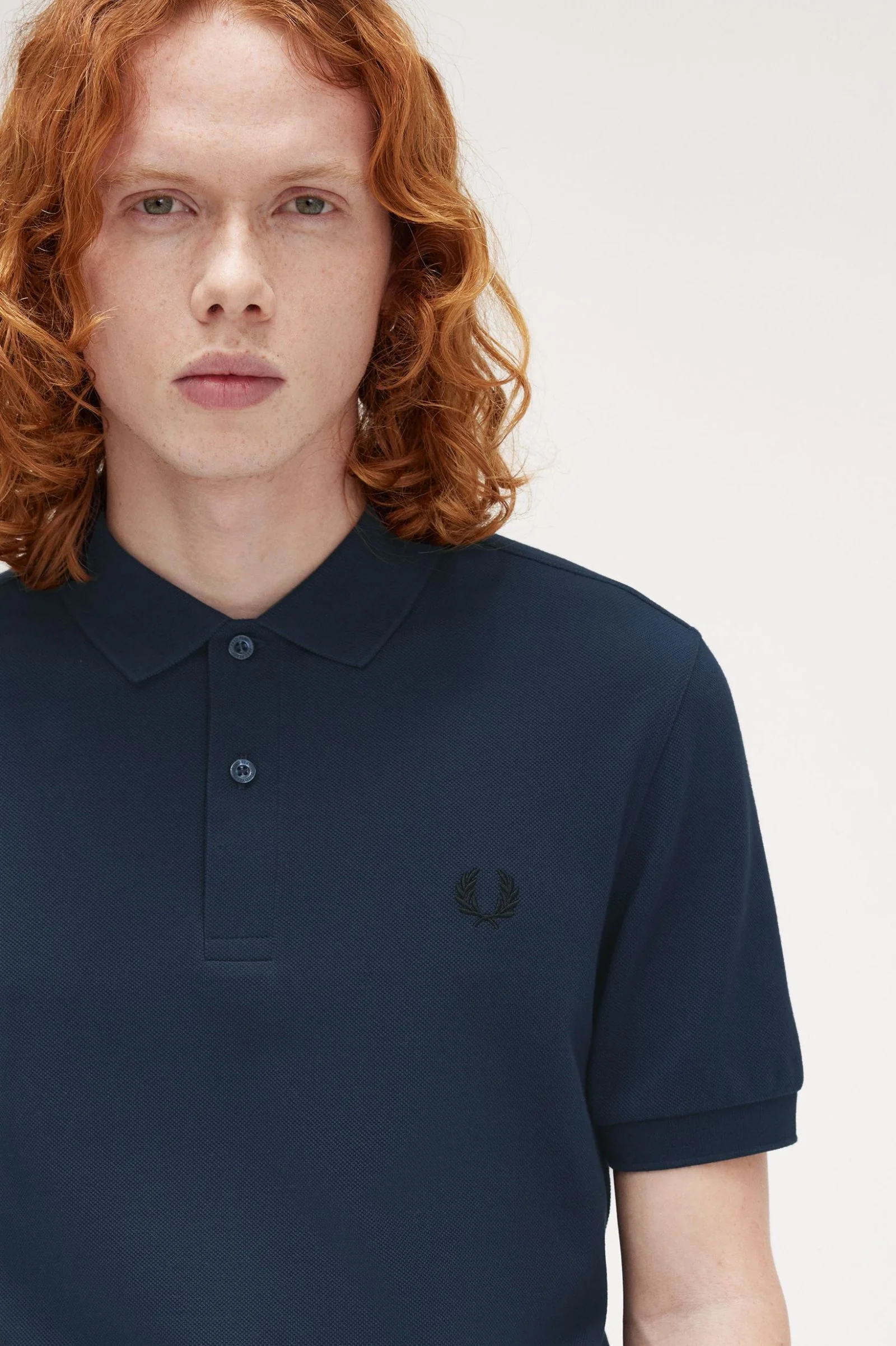 Fred Perry M6000 Plain Polo Shirt Dark Navy - Image 4