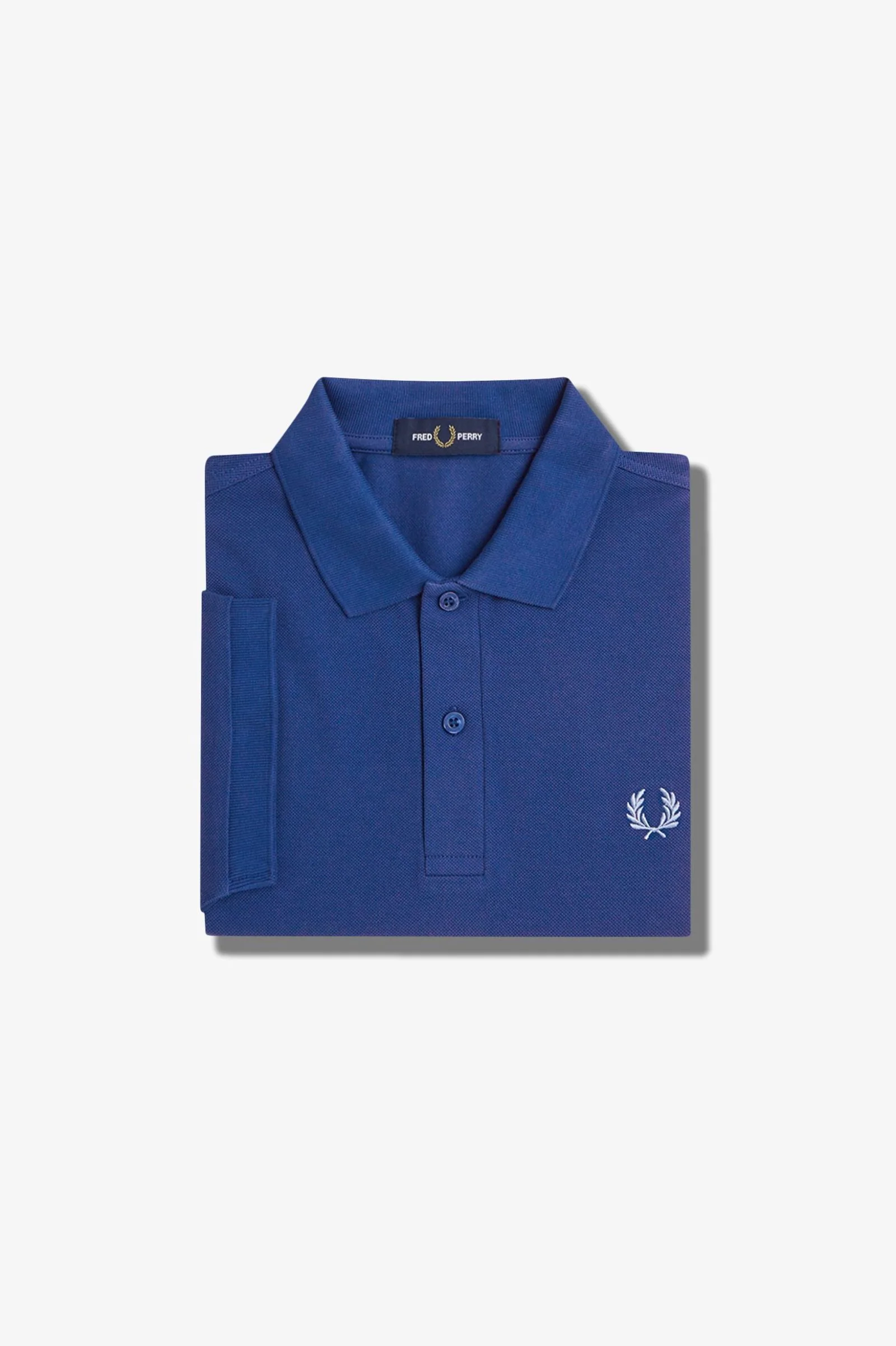 Fred Perry M6000 Plain Fred Perry Polo Shirt X04 Shdcobl/Lghsmoke - Image 5