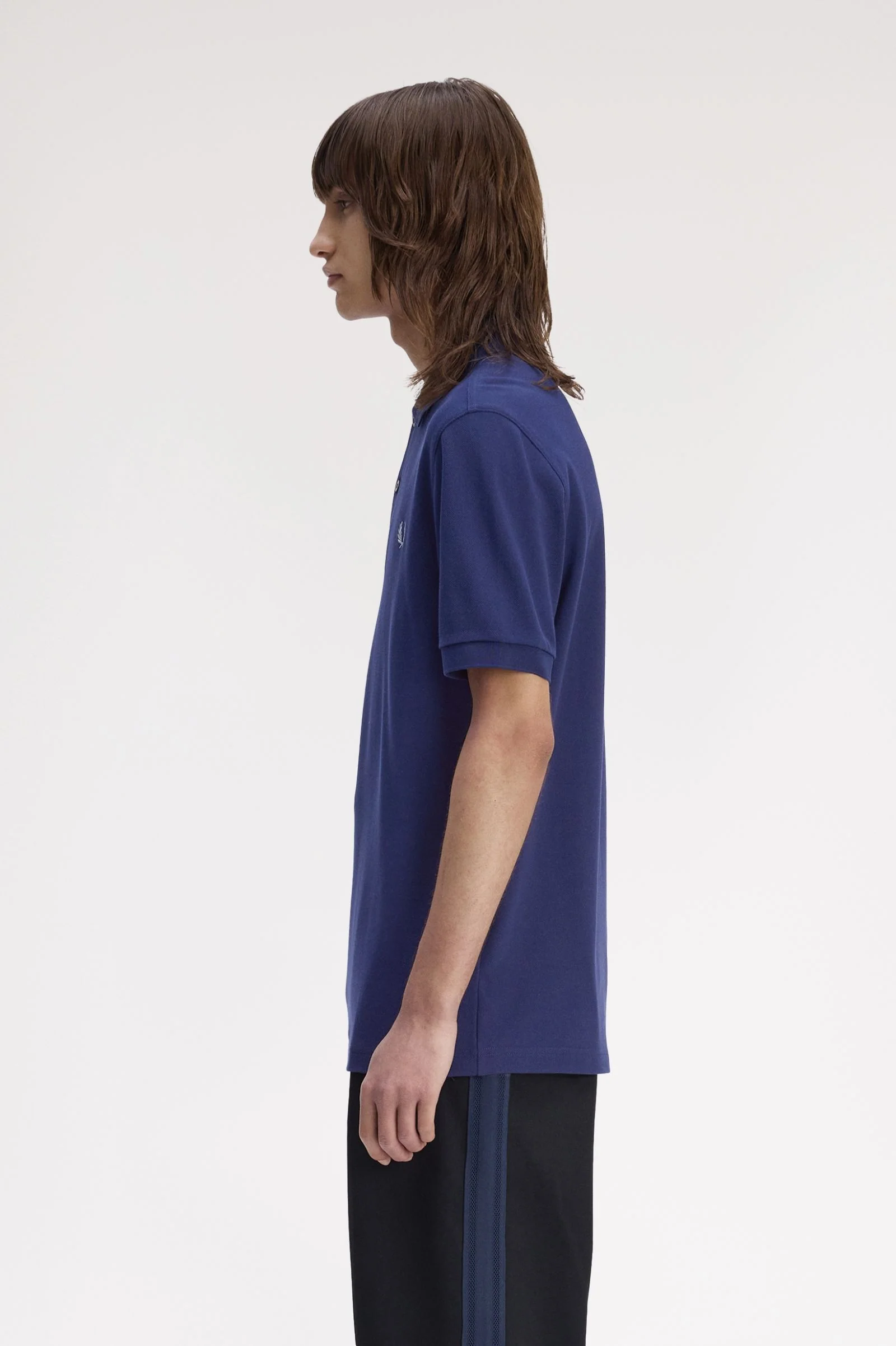 Fred Perry M6000 The Fred Perry Polo Shirt - 56A French Navy/Stockport Blue - Image 4