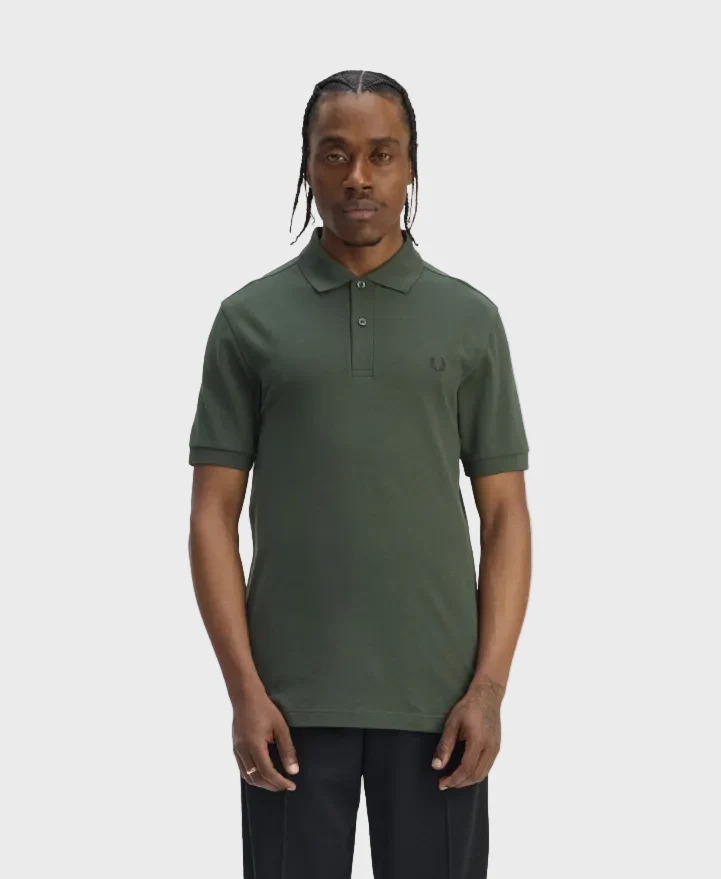 Fred Perry M6000 The Fred Perry Polo Shirt - Z86 Court Green/Navy