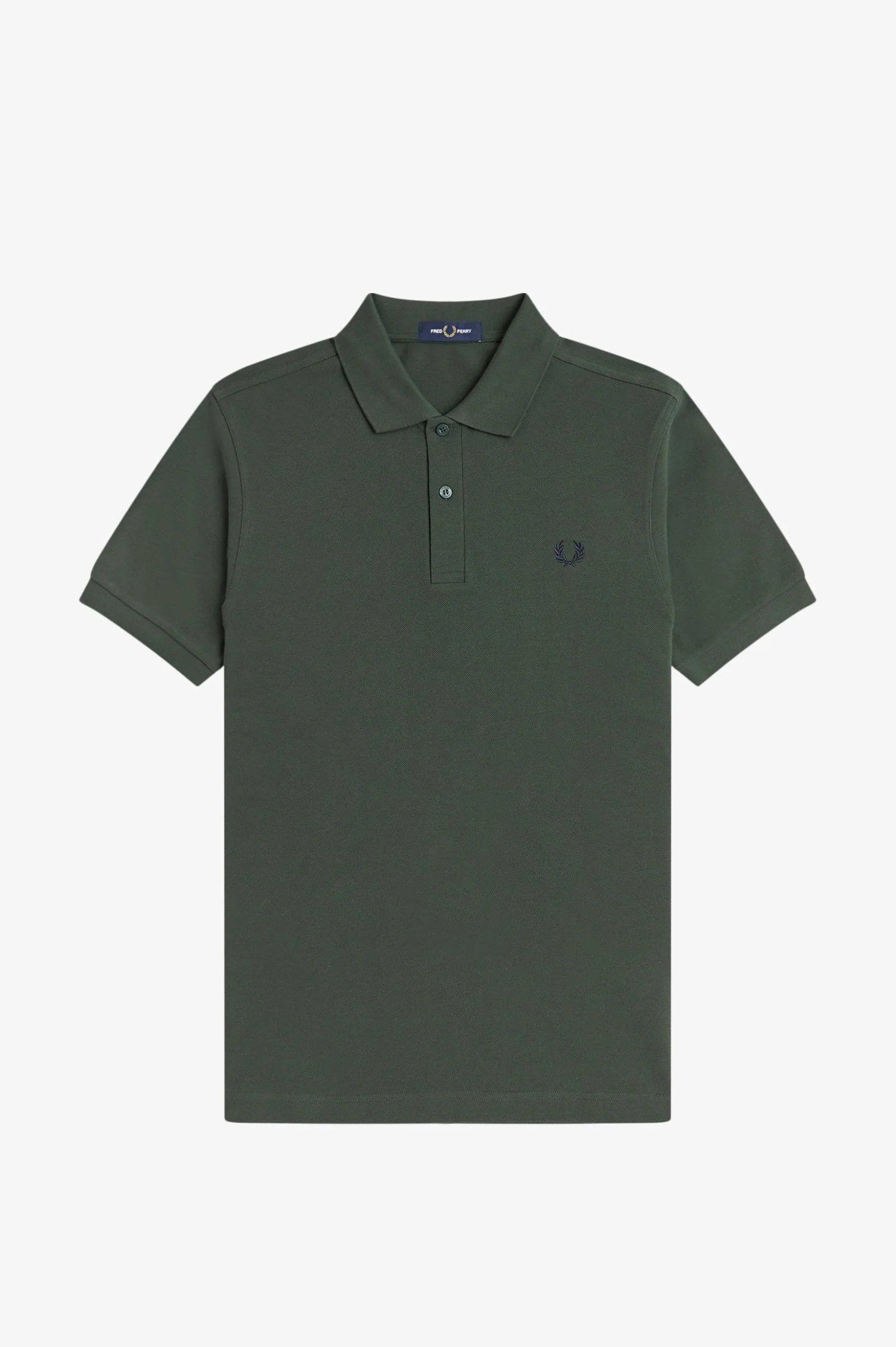 Fred Perry M6000 The Fred Perry Polo Shirt - Z86 Court Green/Navy - Image 4