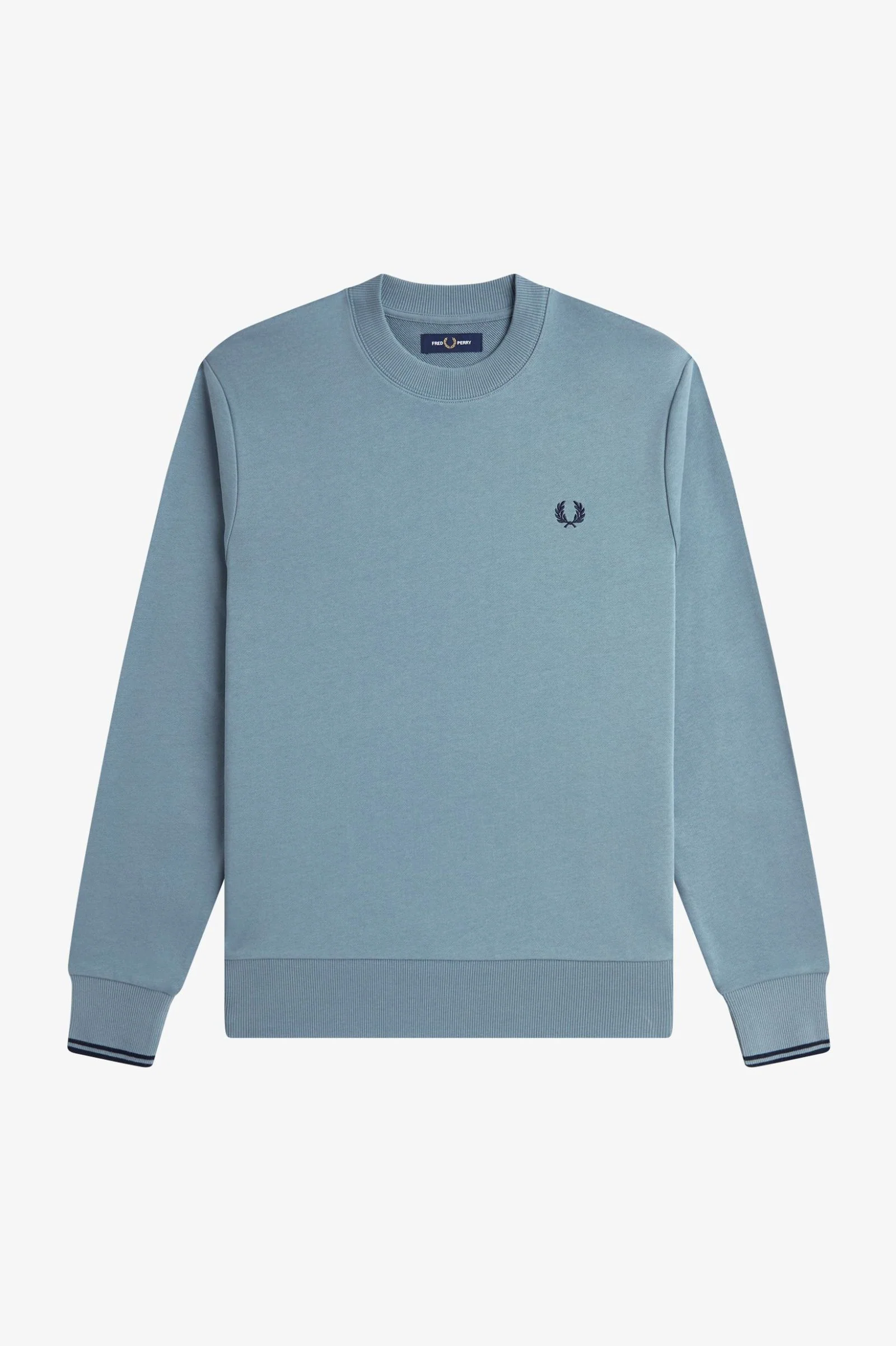 Fred Perry M7535 Crewneck Sweatshirt - Z56 Stockport Blue/Navy - Image 6