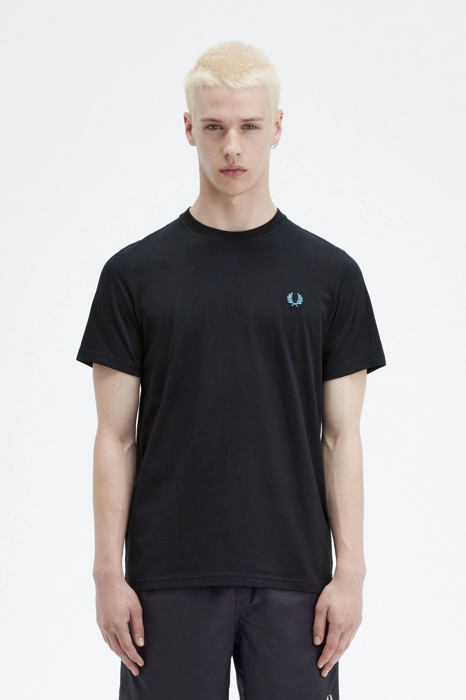 Fred Perry M7784 Rear Powder Laurel T-shirt 198 Black - Image 4