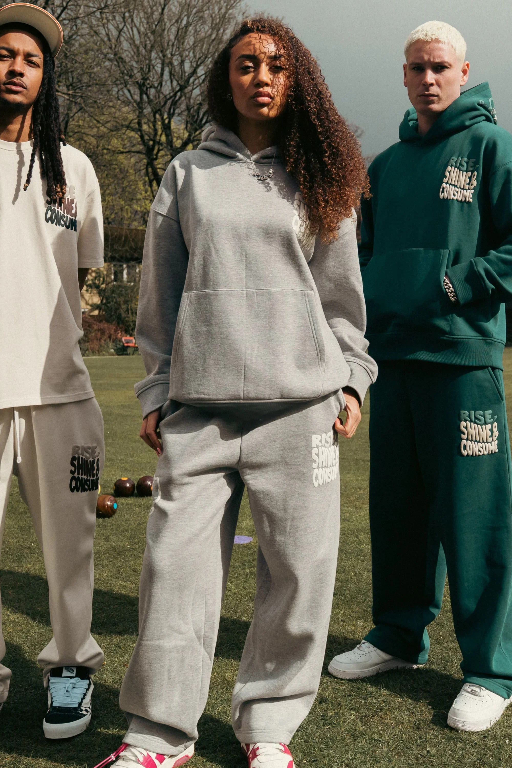 Fresh Rise, Shine & Consume Joggers- Grey Marl - Image 4