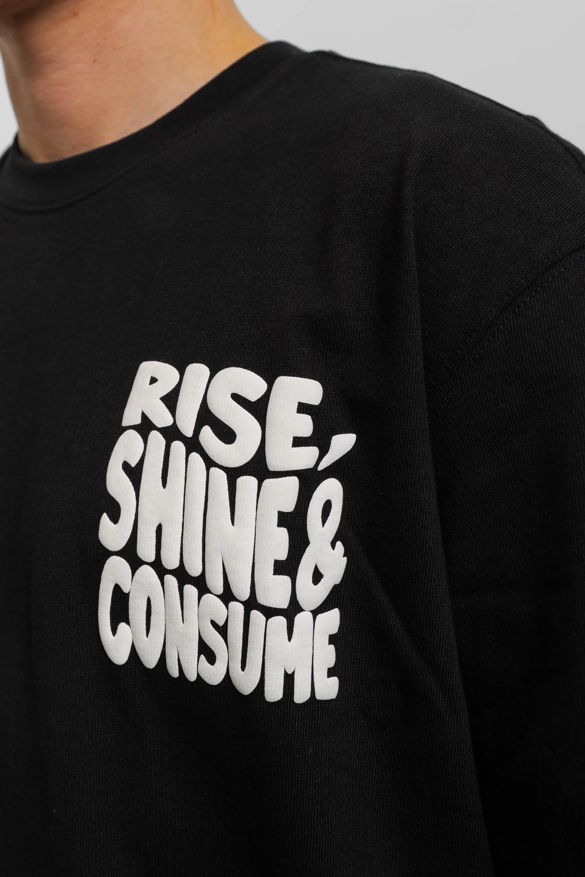 Fresh Flavours Rise, Shine & Consume T-Shirt - Black - Image 4