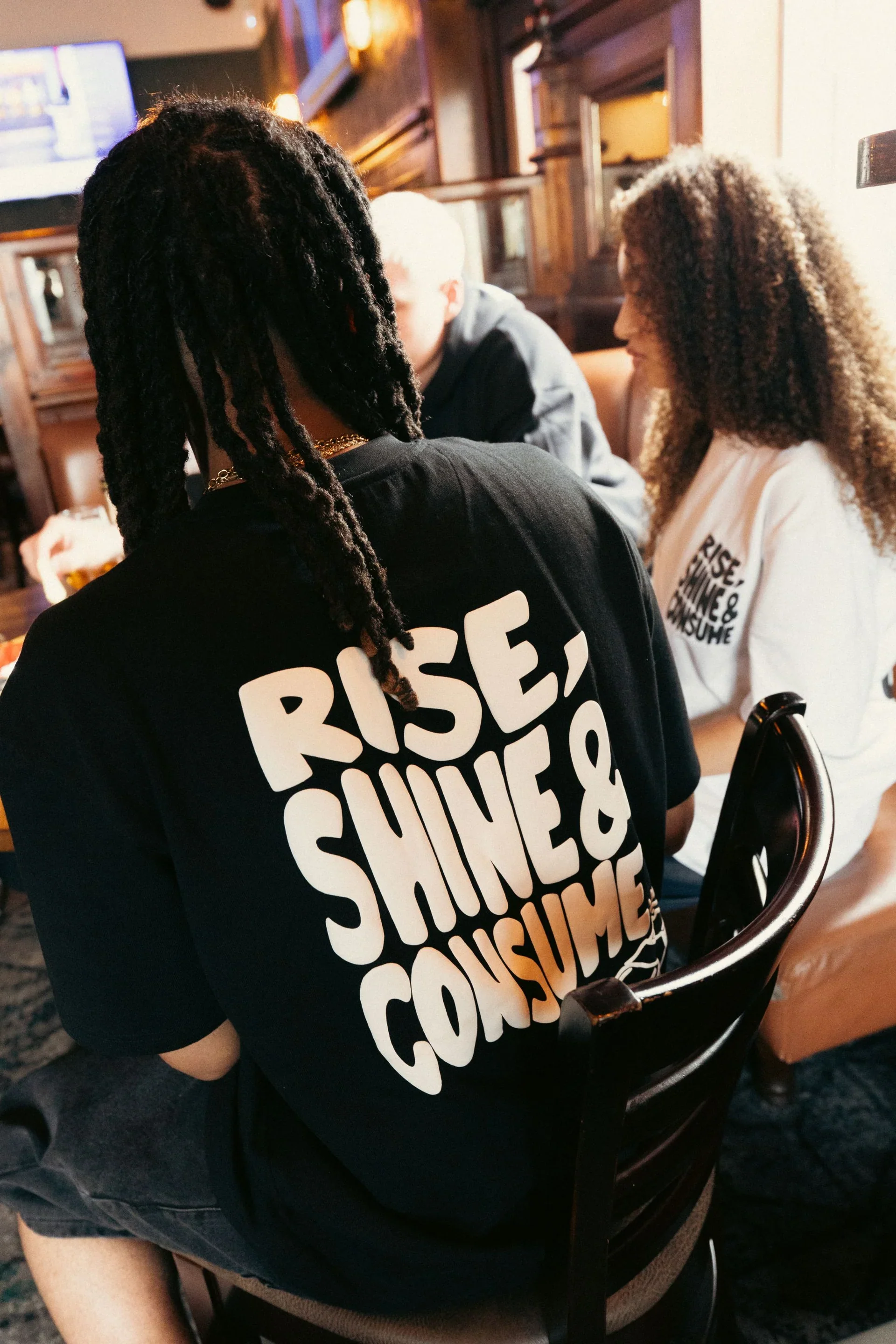 Fresh Flavours Rise, Shine & Consume T-Shirt - Black - Image 5
