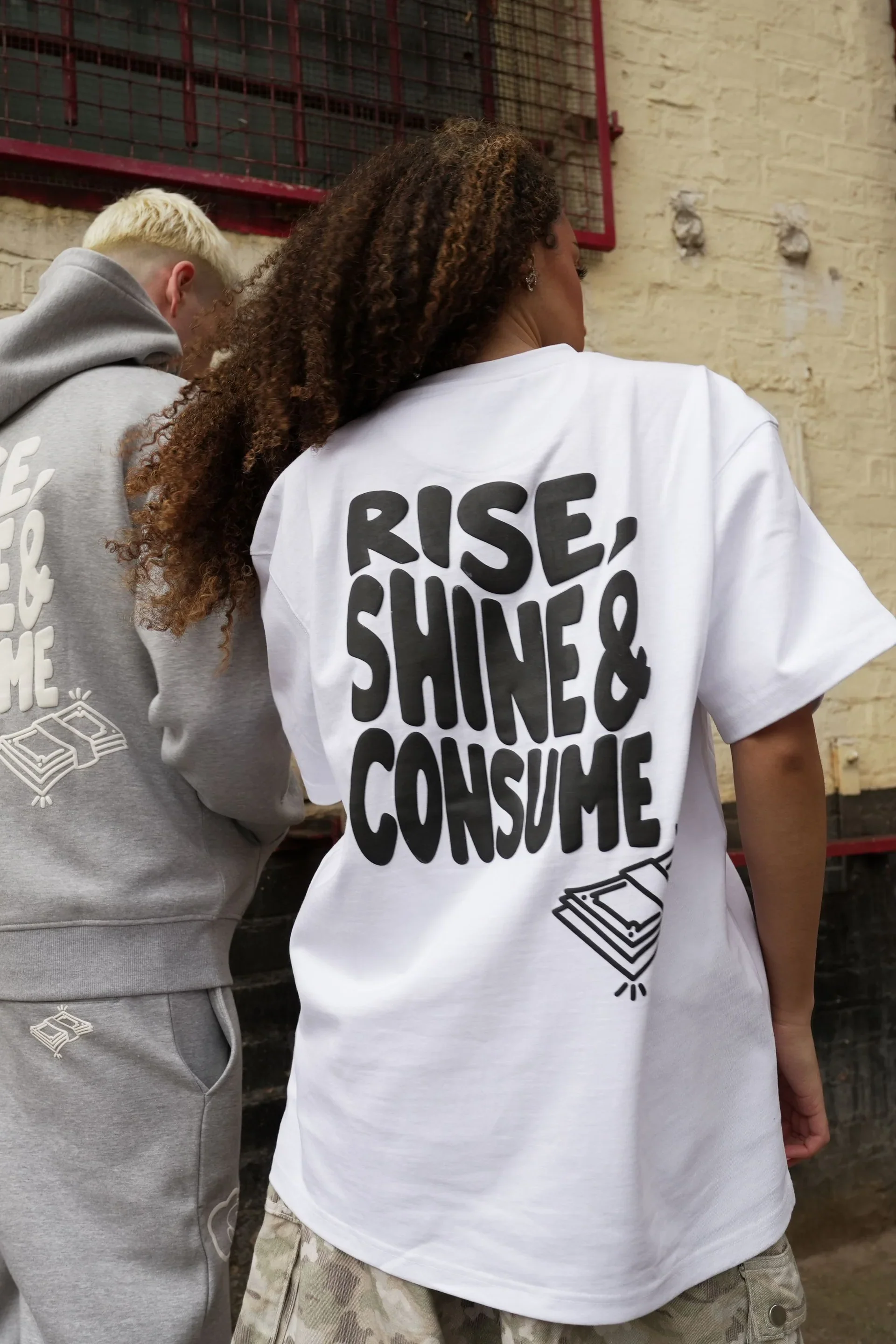 Fresh Flavours Rise, Shine & Consume T-Shirt - White - Image 5