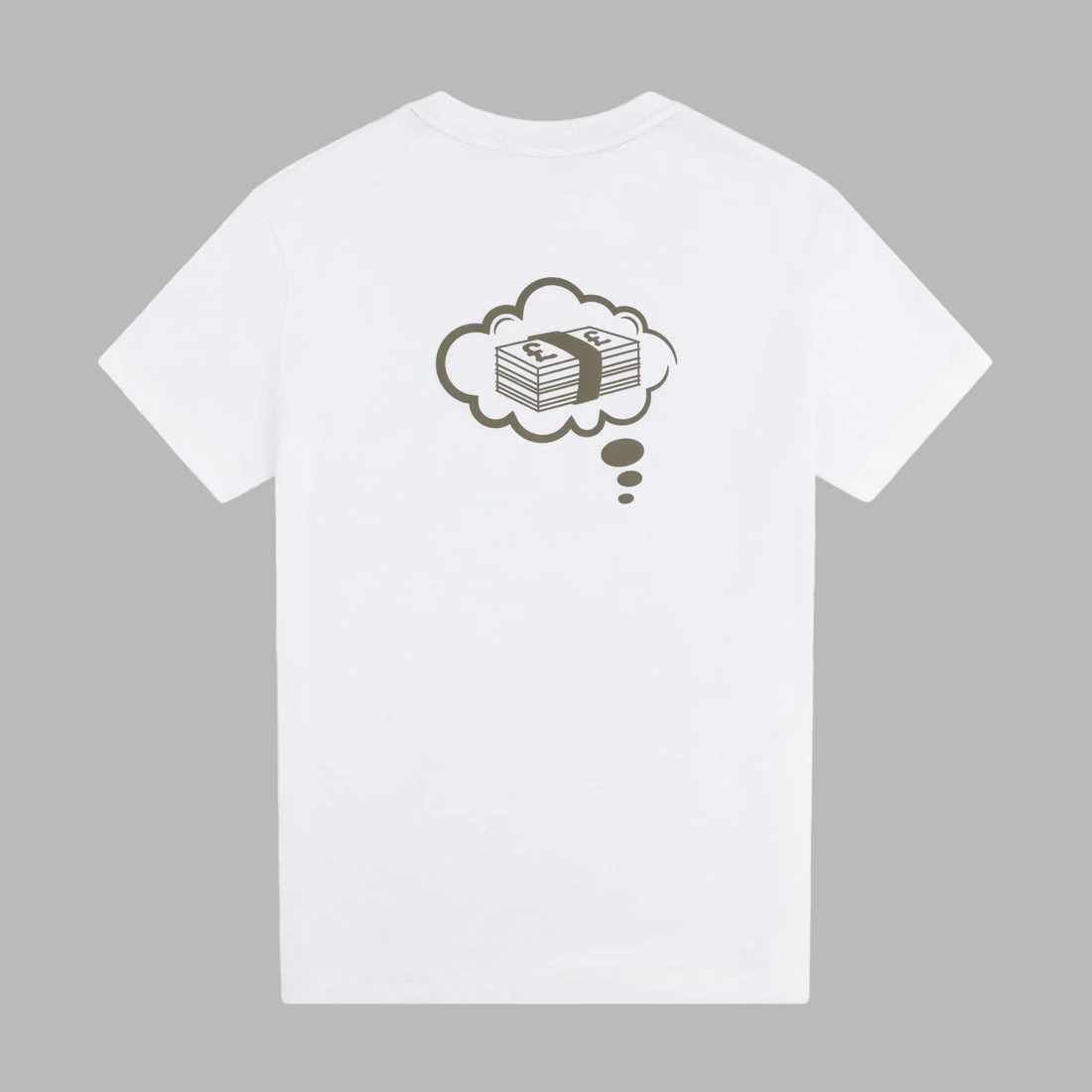 Fully Paid Dreams T-shirt White/Khaki - Image 2