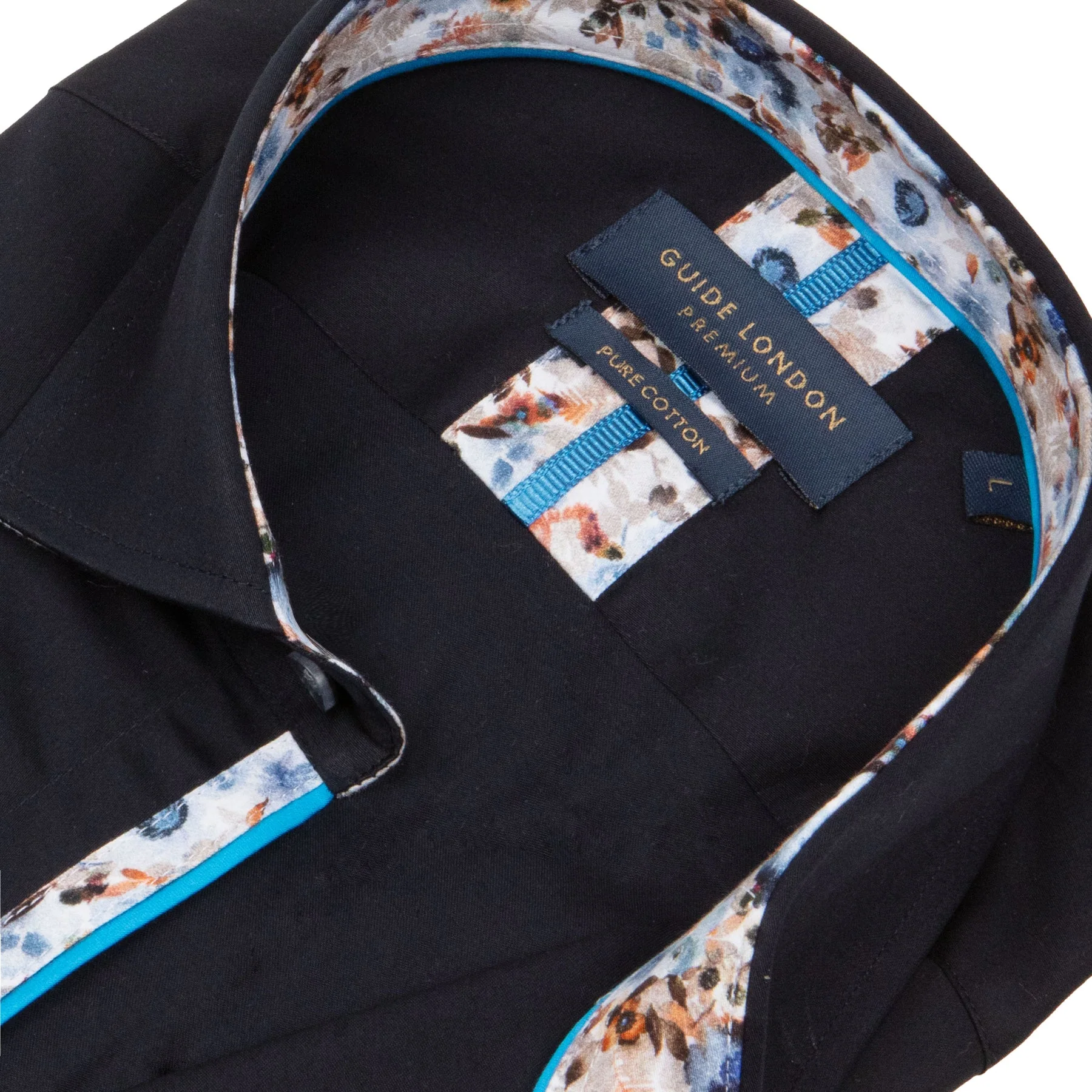 Guide London LS76887 Shirt Navy - Image 2
