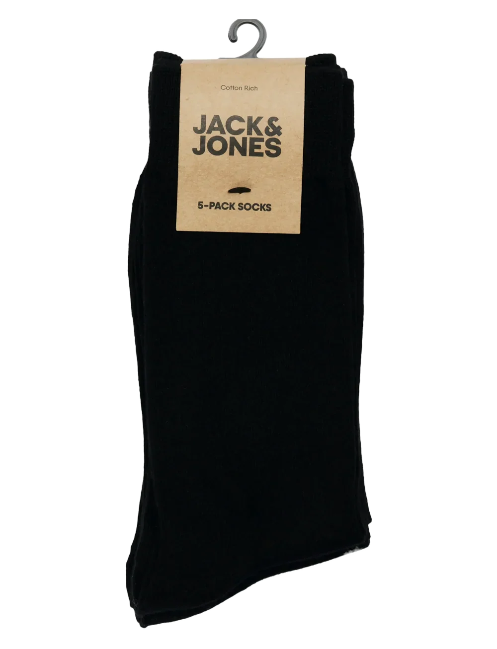 Jack & Jones Basic Bamboo Socks (5 Pack) - Black - Image 3
