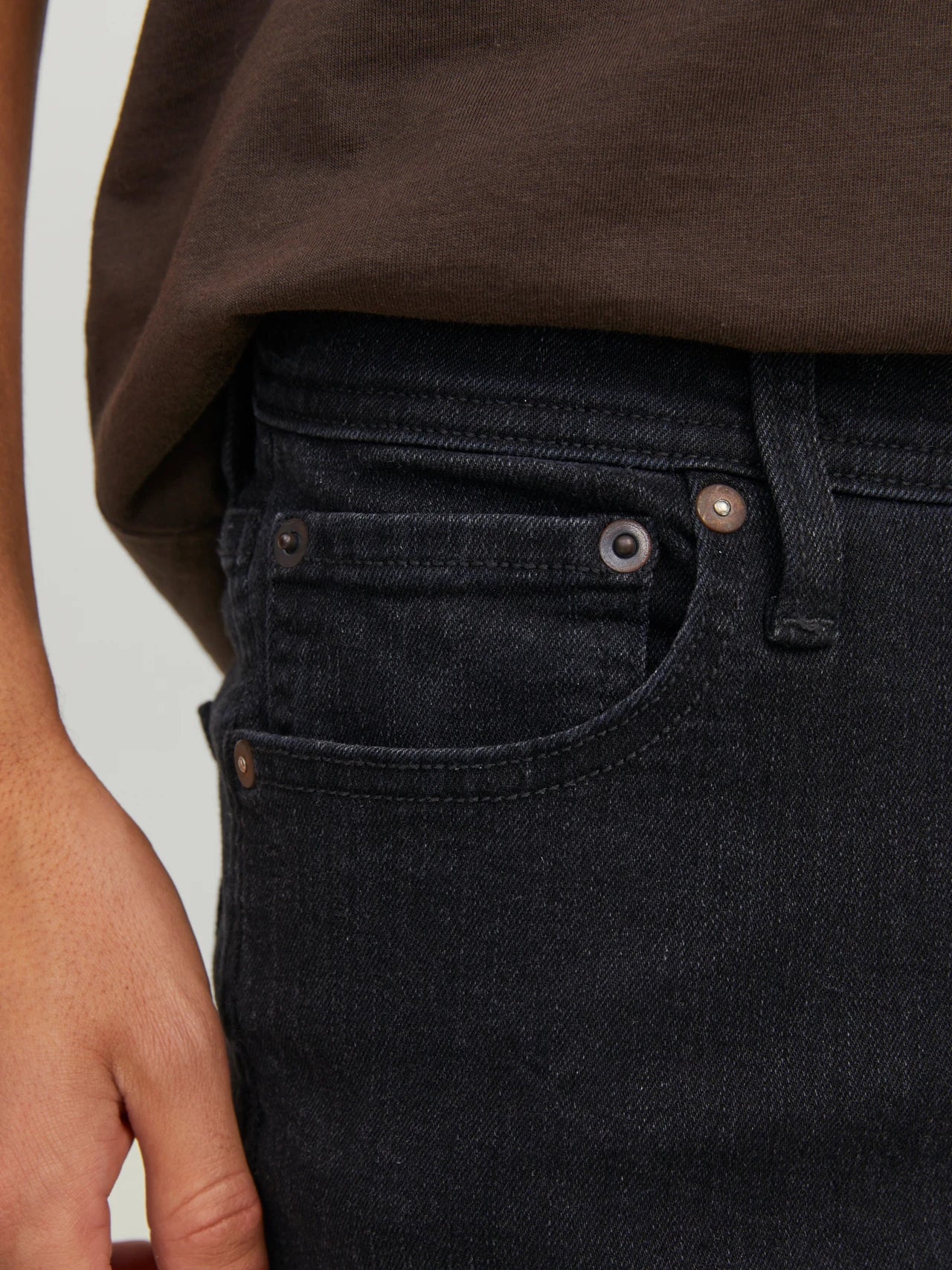 Jack & Jones Glenn Original 356 Slim Fit Jeans - Black Denim - Image 3