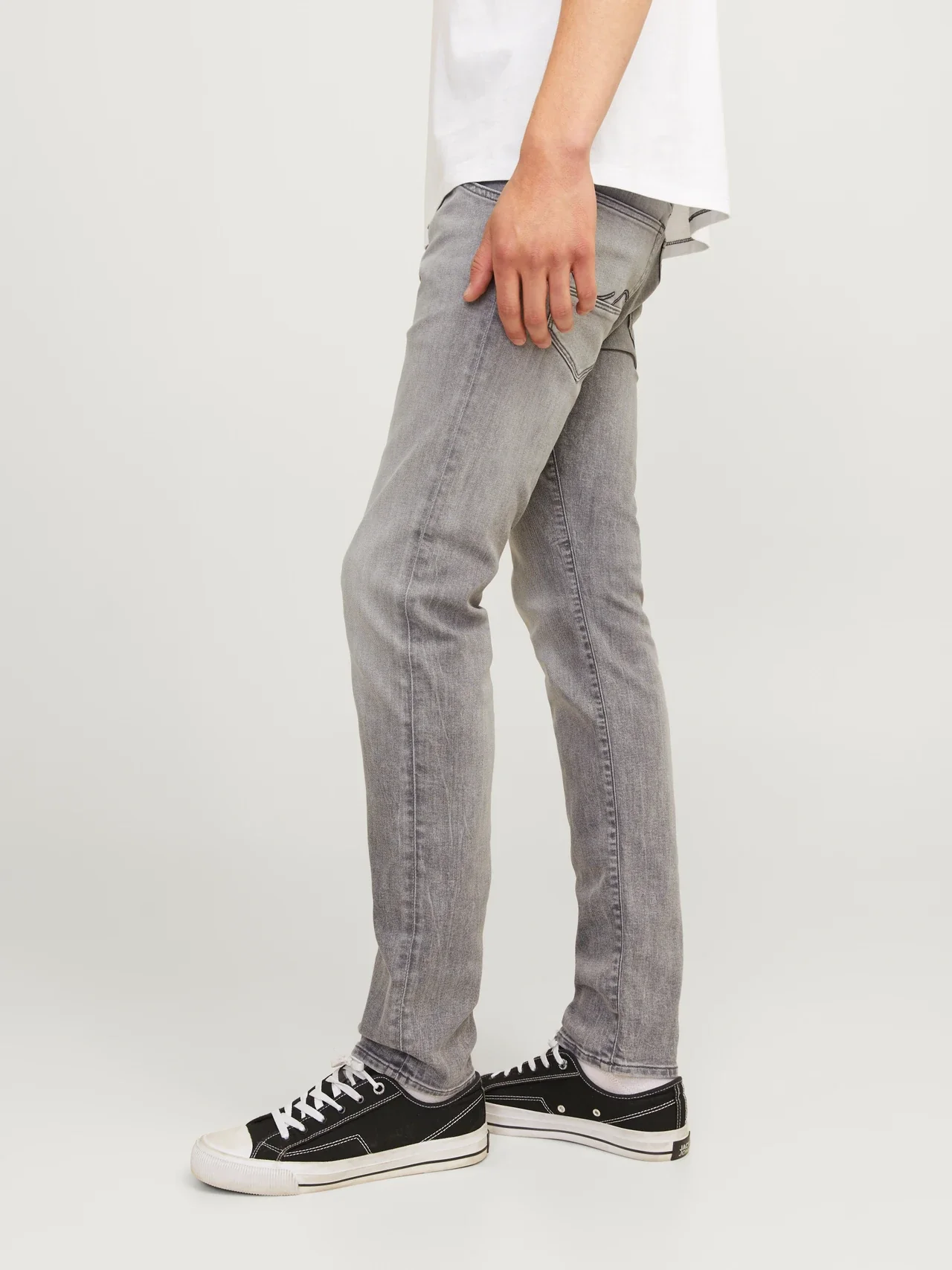 Jack & Jones Glenn Fox 492 Slim Fit Jeans - Grey Denim - Image 2