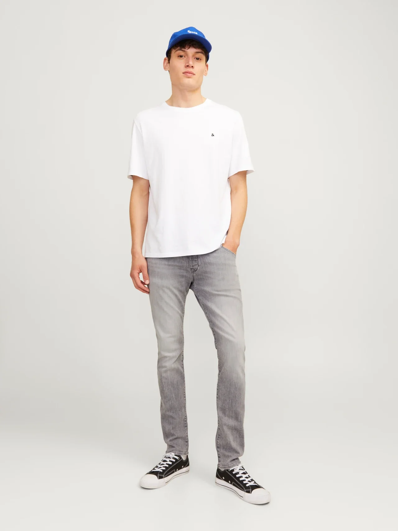 Jack & Jones Glenn Fox 492 Slim Fit Jeans - Grey Denim - Image 4
