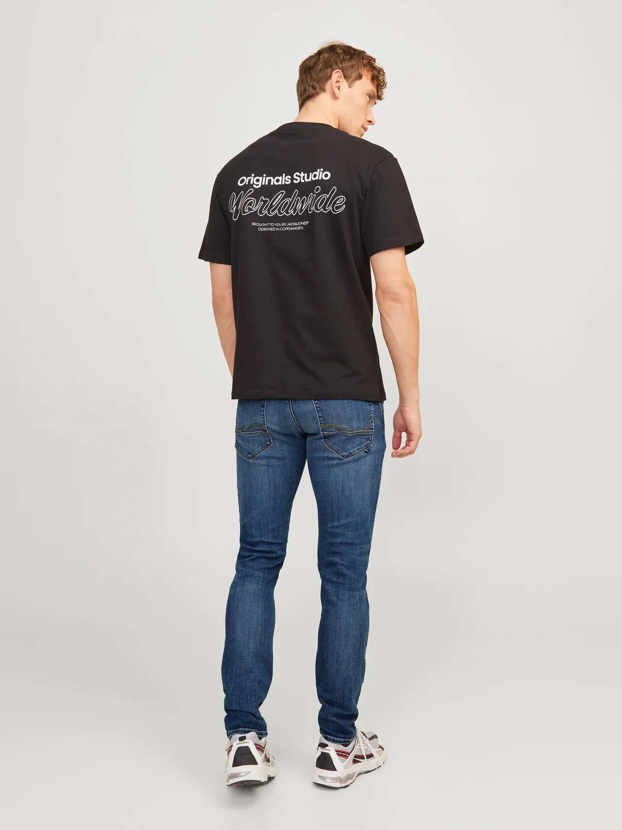 Jack & Jones Glenn Fox 50SPS CB 036 Slim Fit Jeans - Blue Denim - Image 4