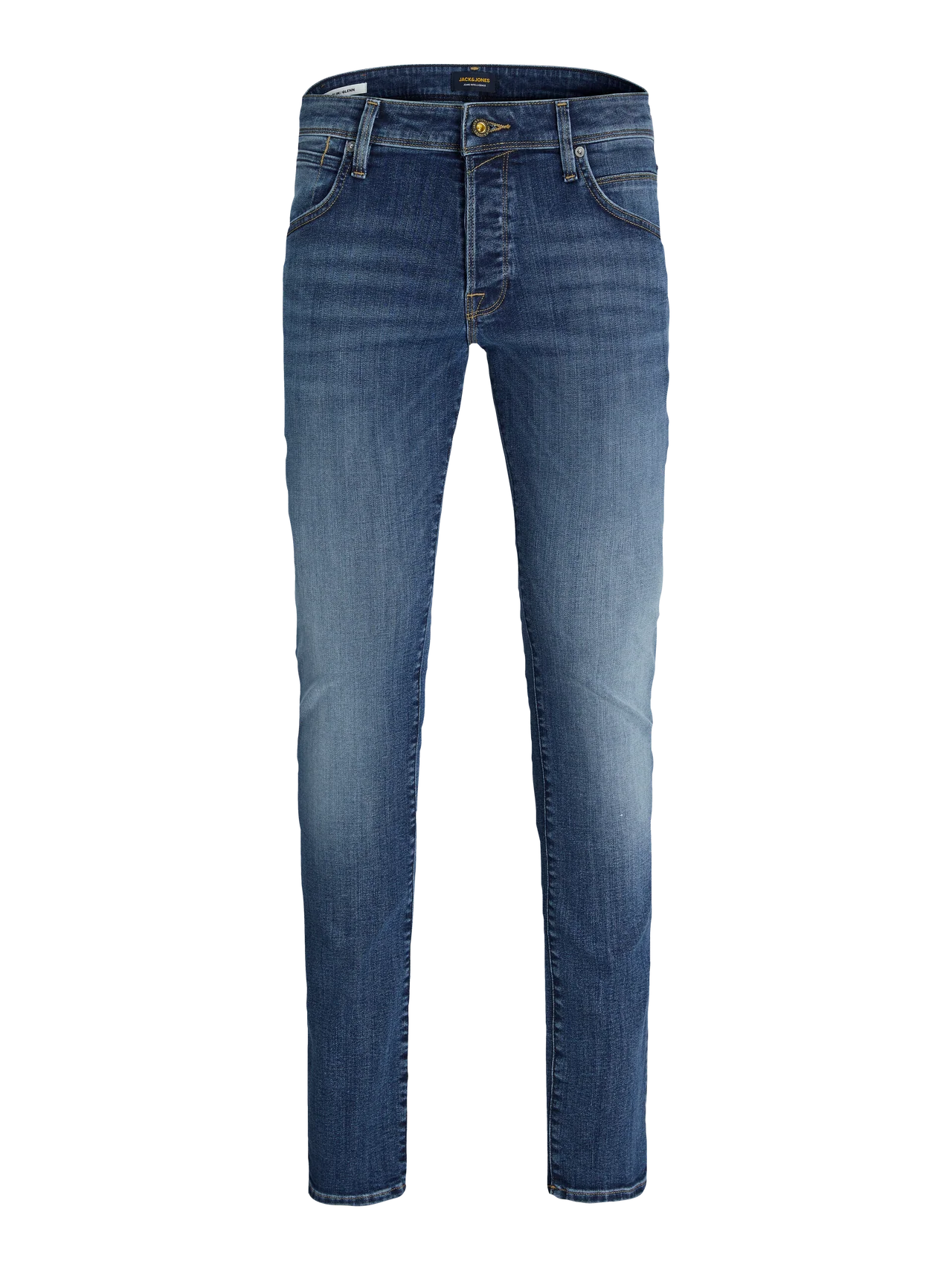 Jack & Jones Glenn Fox 50SPS CB 036 Slim Fit Jeans - Blue Denim - Image 6