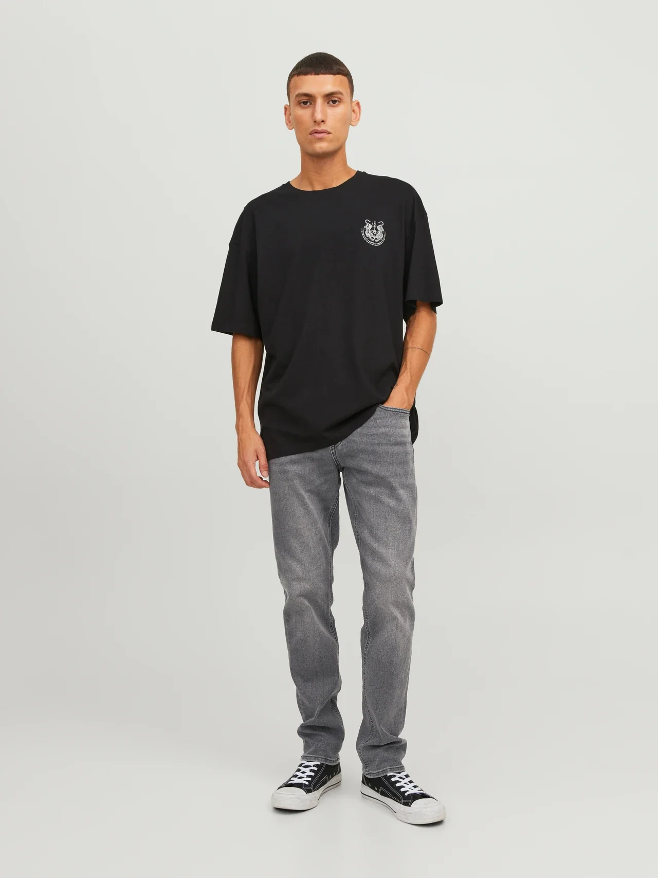Jack & Jones Glenn 349 Slim Fit Jeans - Black Denim - Image 3