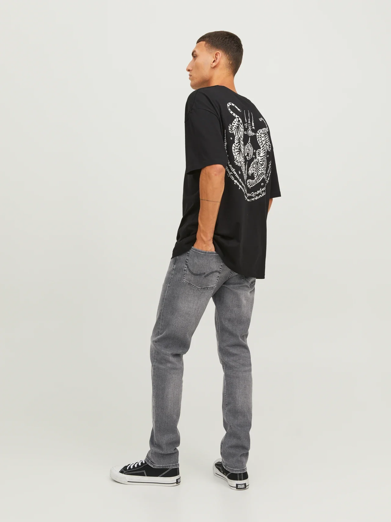 Jack & Jones Glenn 349 Slim Fit Jeans - Black Denim - Image 4