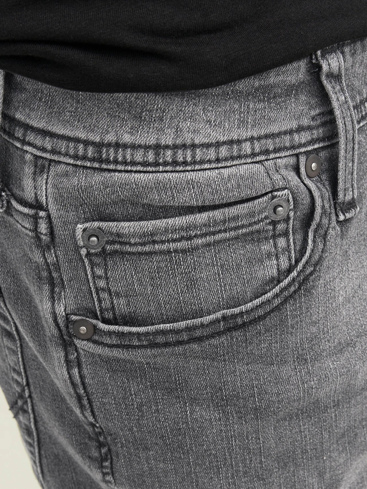 Jack & Jones Glenn 349 Slim Fit Jeans - Black Denim - Image 6