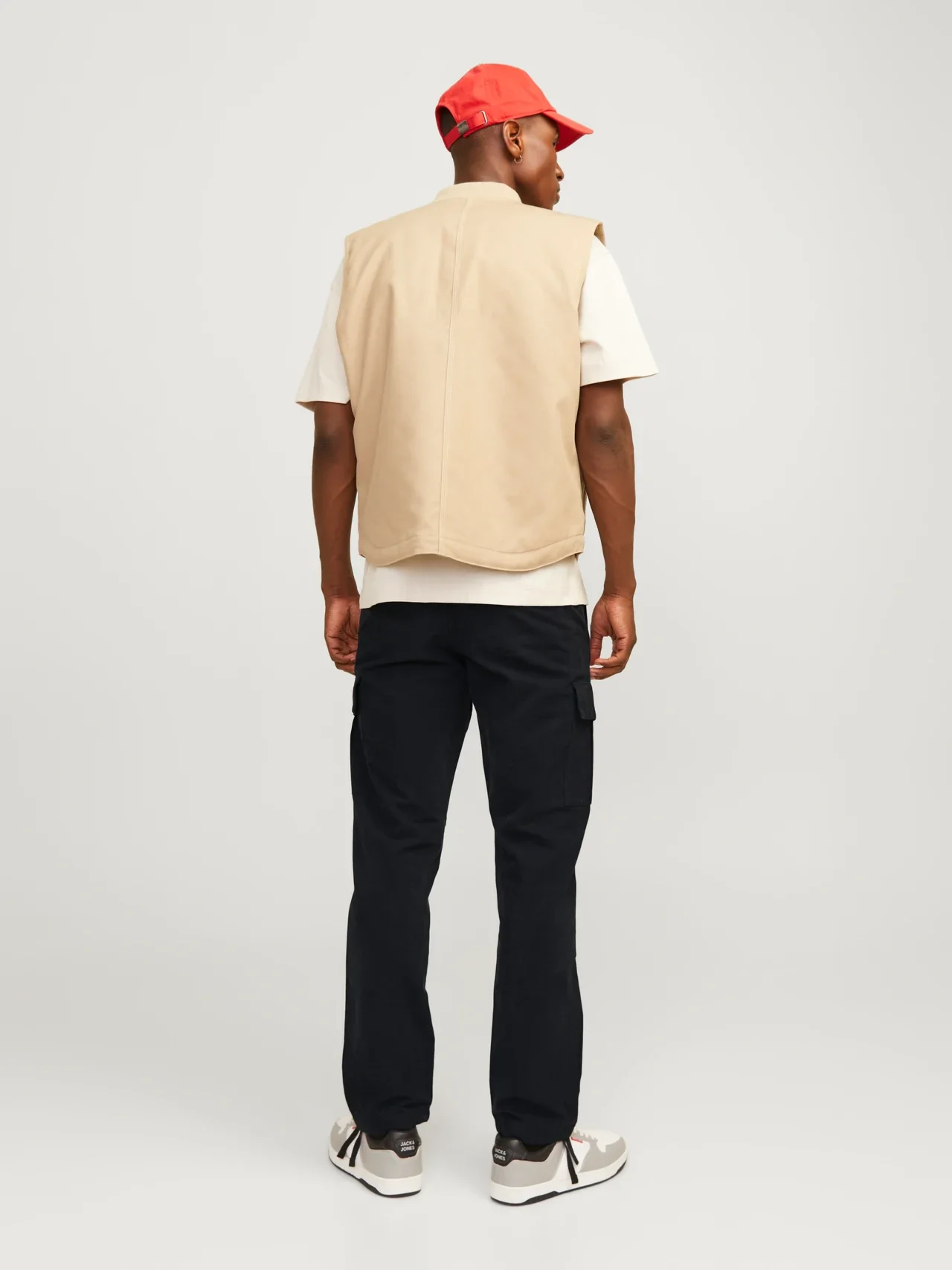 Jack & Jones Kane Barkley Loose Fit Cargo Pant - Black - Image 5