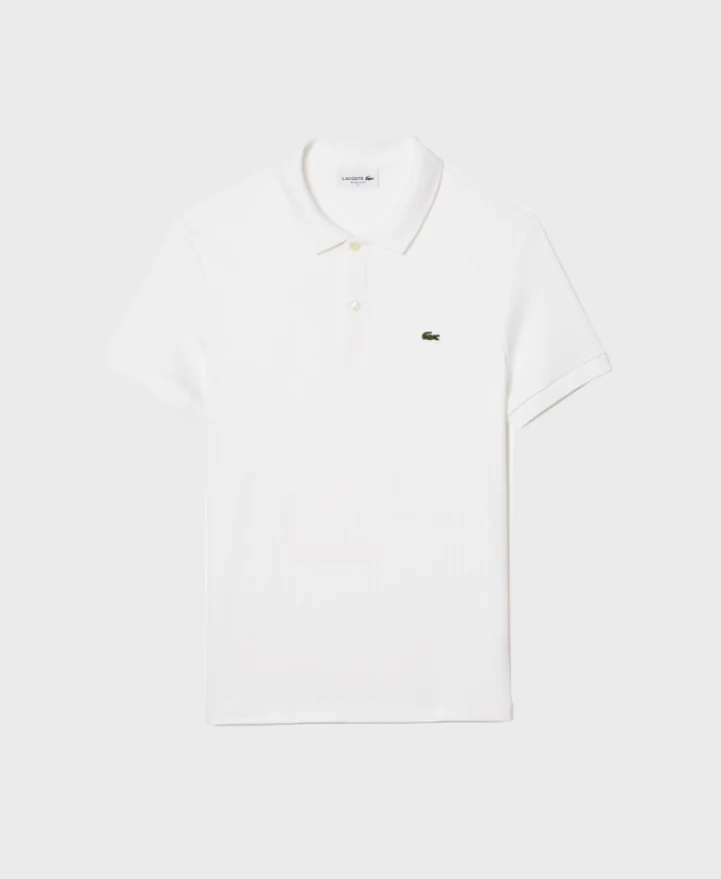 Lacoste DH2050 Regular Fit Cotton Pima Polo Shirt 001 White