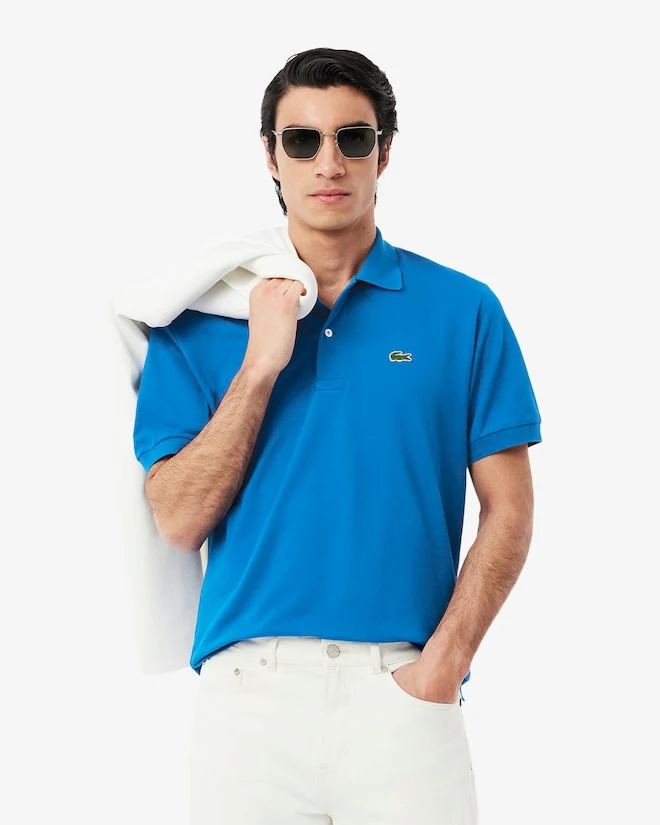Lacoste L1212 Polo Shirt 3D3 Gipsy Blue - Image 3