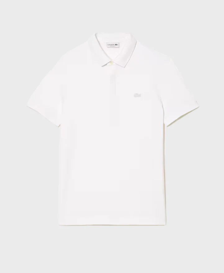 Lacoste PH5522 Regular Fit Paris Stretch Piqué Polo Shirt 001 White