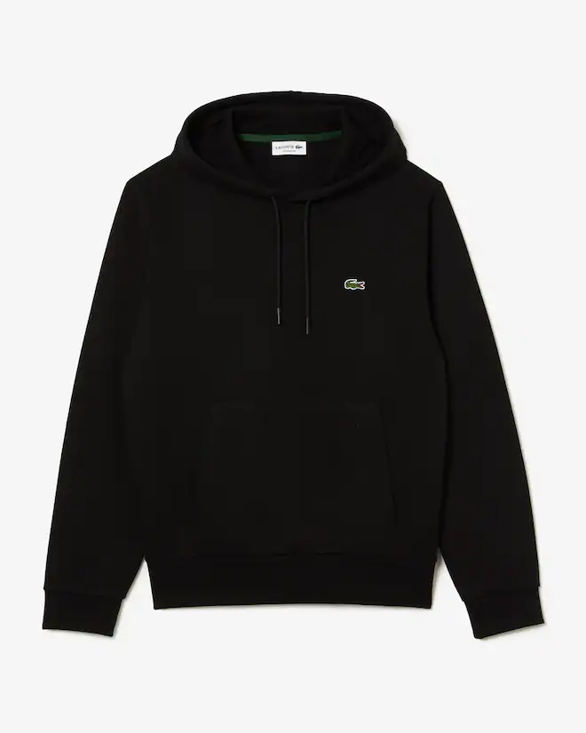 Lacoste SH9623 Fleece Hoodie - 031 Black - Image 4