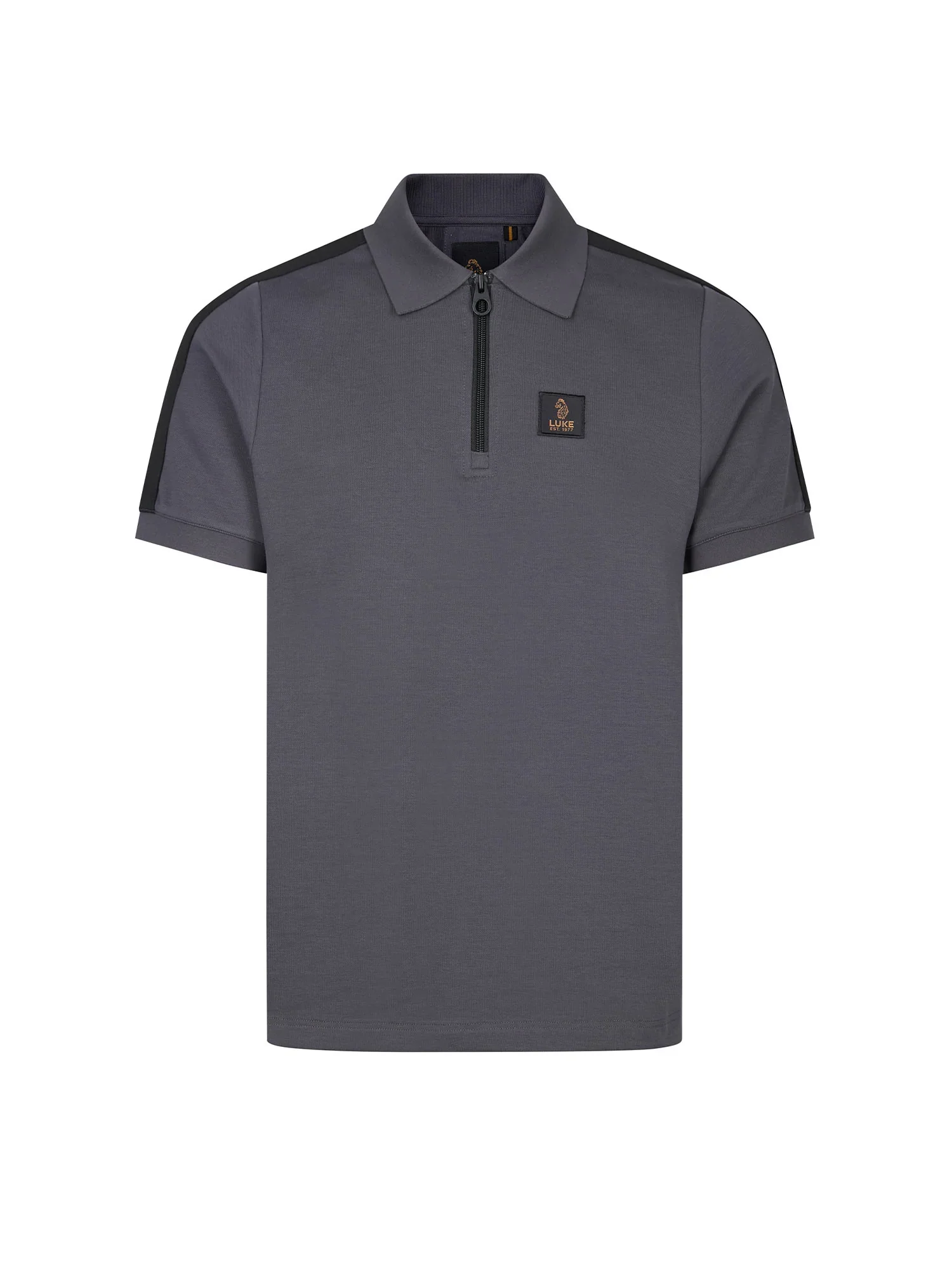 Luke 1977 Caltech 1000 Zip Polo - Charcoal - Image 3