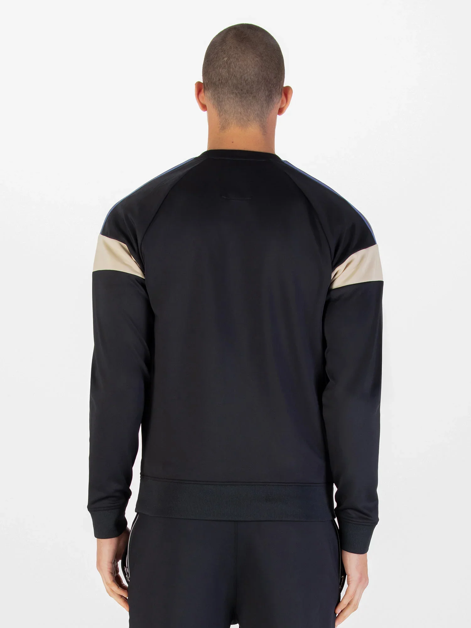 Luke 1977 Adam 3 Panelled Crewneck Sweatshirt - Black Future Dusk - Image 2