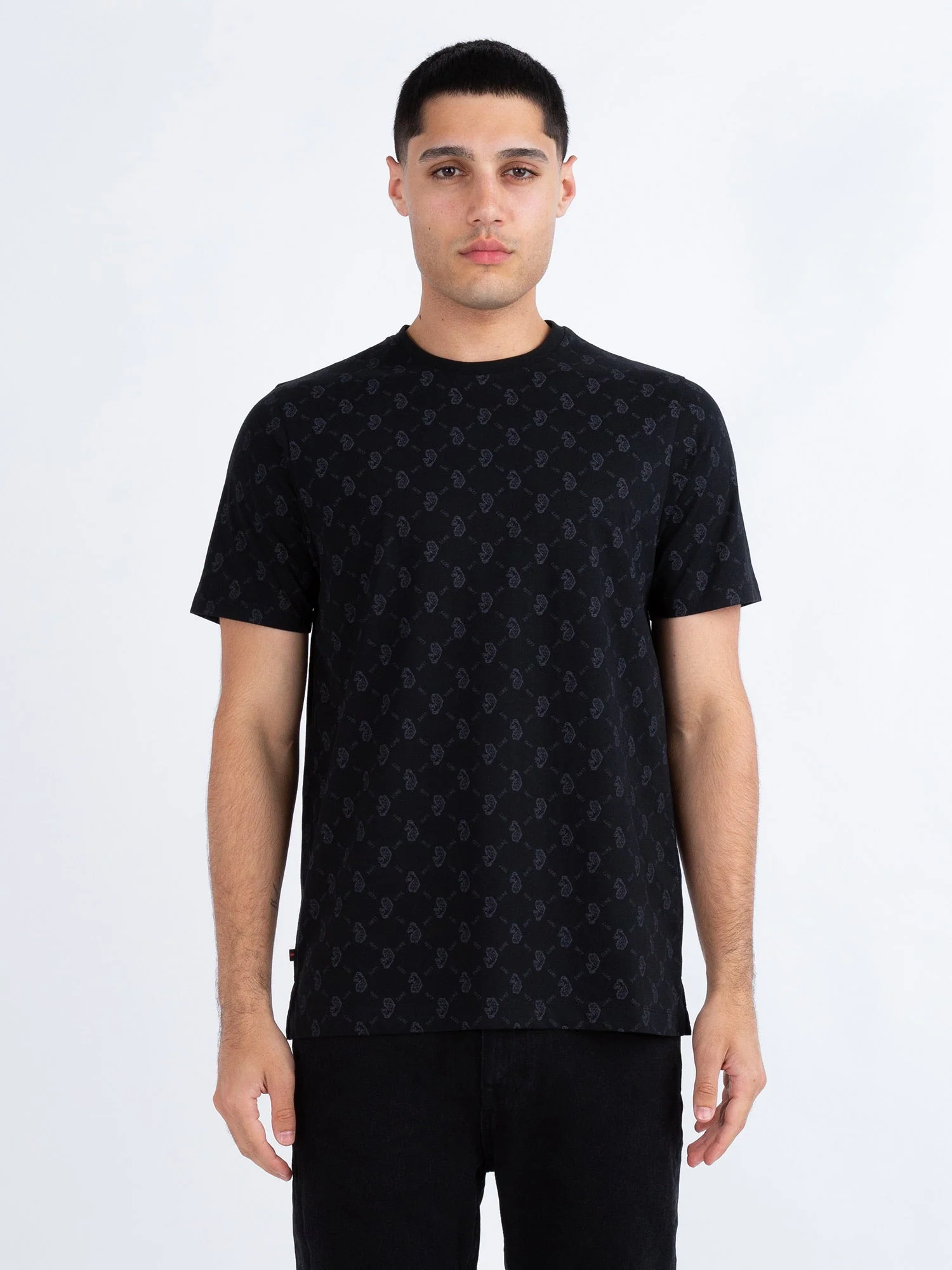 Luke 1977 M730162 Lineker Overprint T-shirt Black Charcoal - Image 2